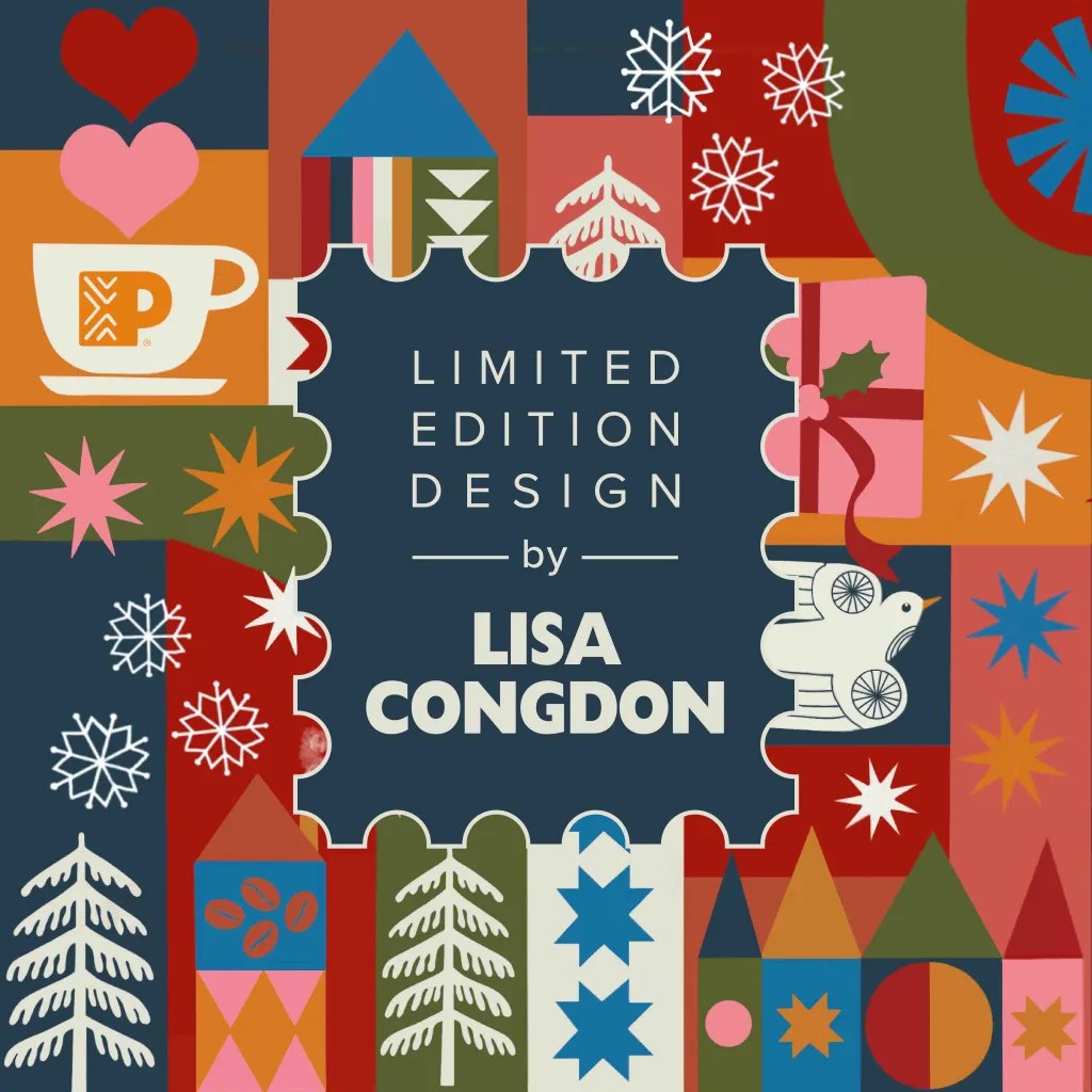 A Lisa Congdon Postcard Holiday at Peet’s Coffee