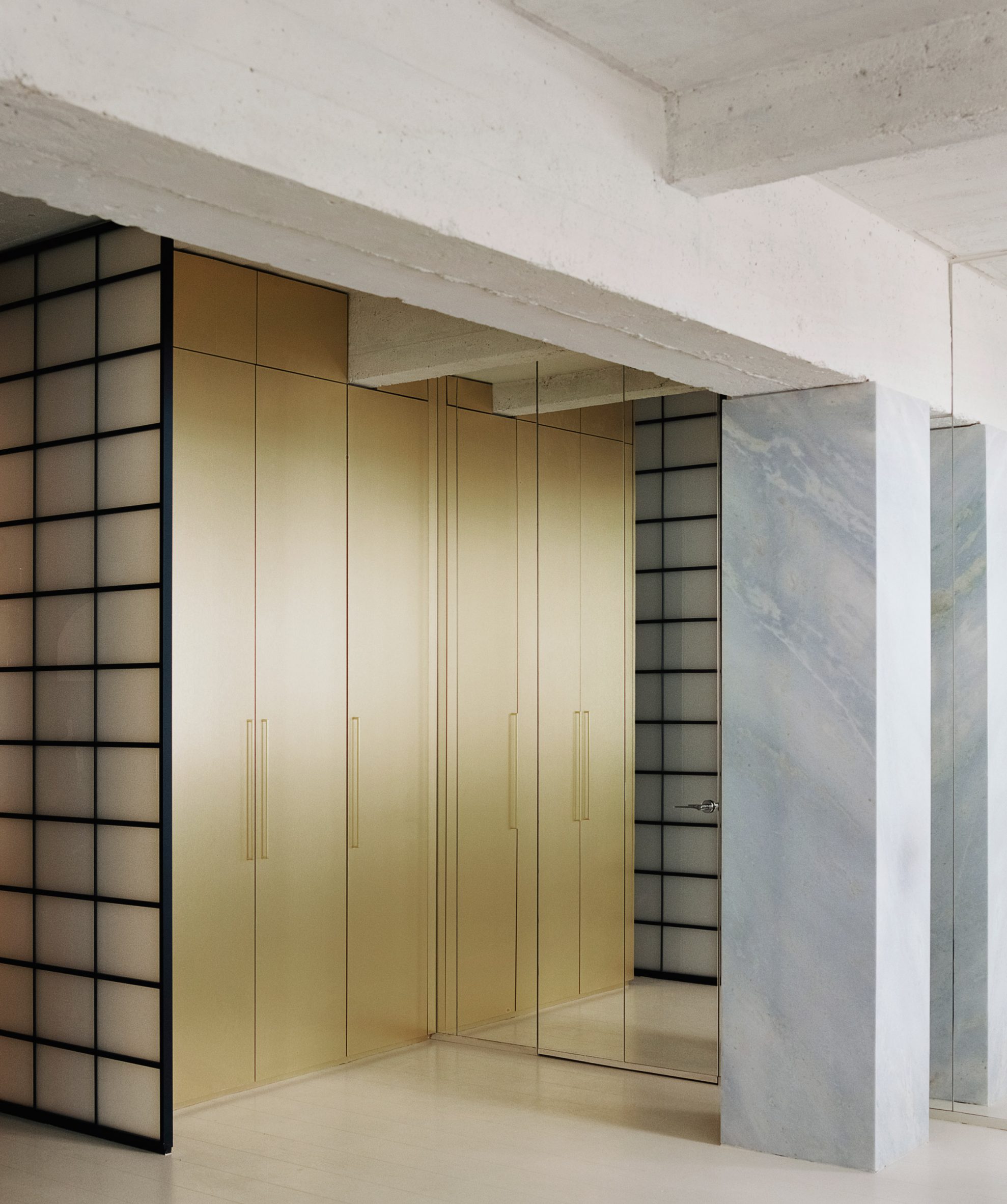Interiors of The Whale apartment in Paris designed by Clément Lesnoff-Rocard