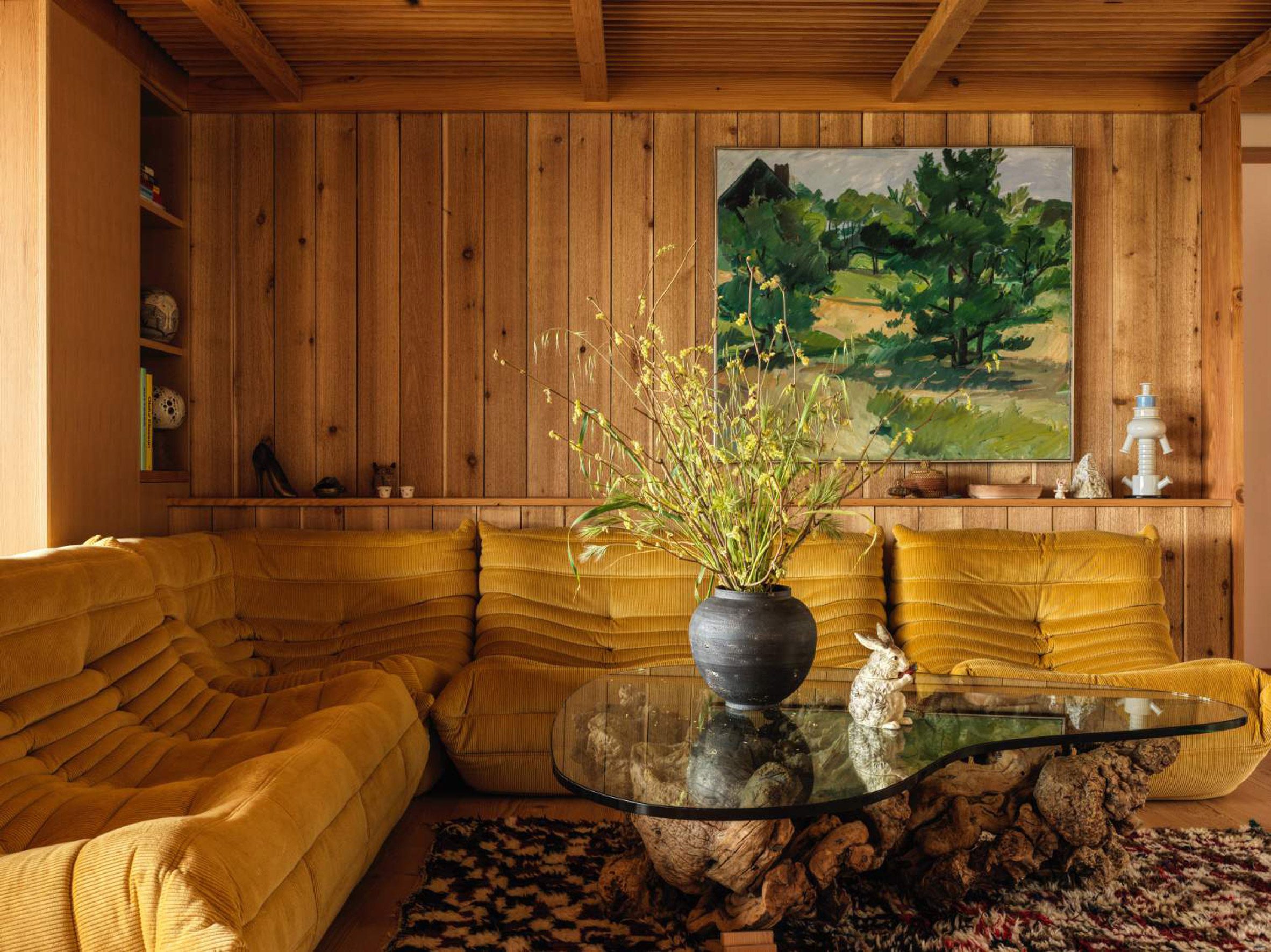 Togo sofa in yellow