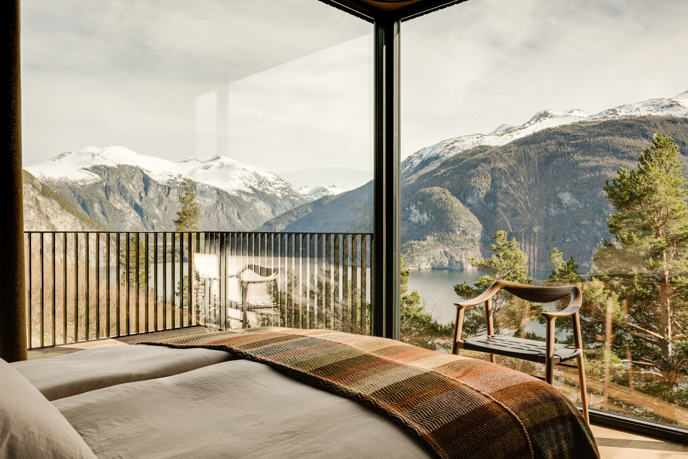 Bedroom overlooking fjord