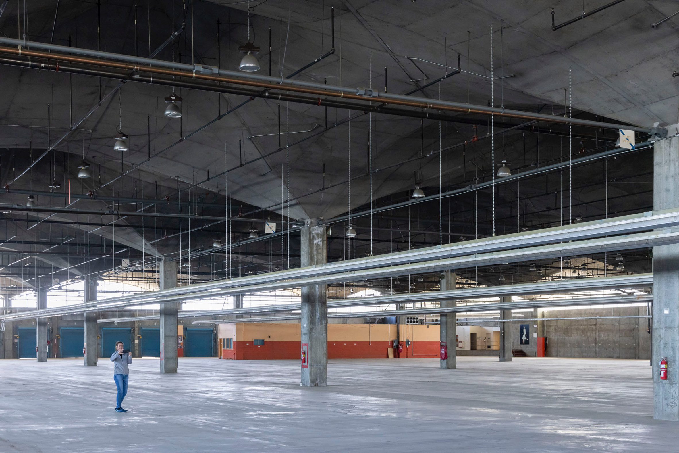 Interior of Birkenstock campus conversion by Herzon de Meuron and EHDD