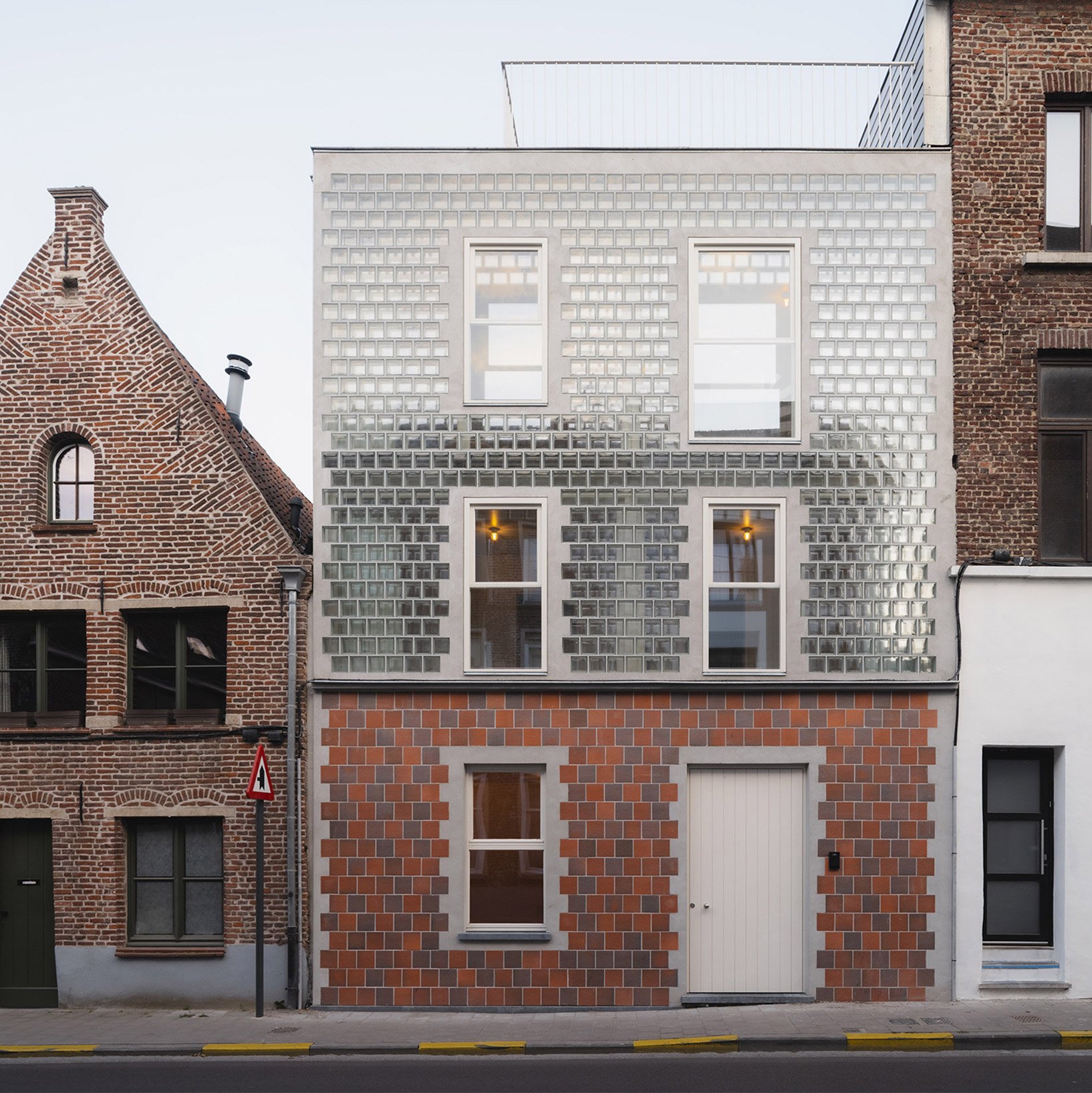 Glass Brick House in Ghent