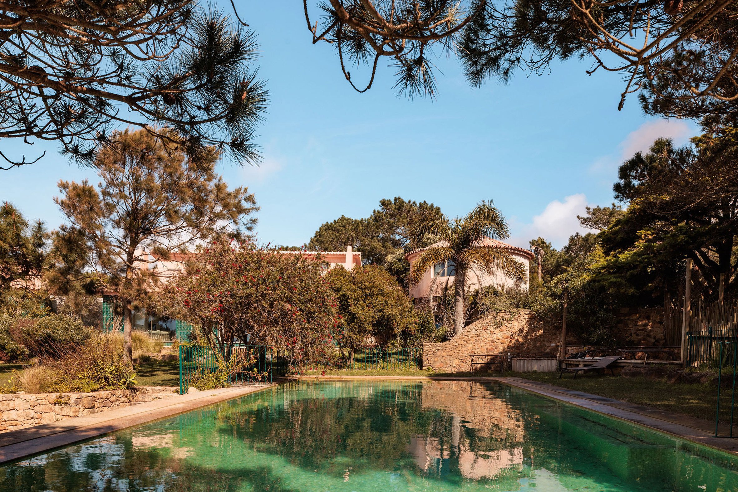 Swimming pool within AIP House Azóia by Joāo Tiago Aguiar Arquitectos