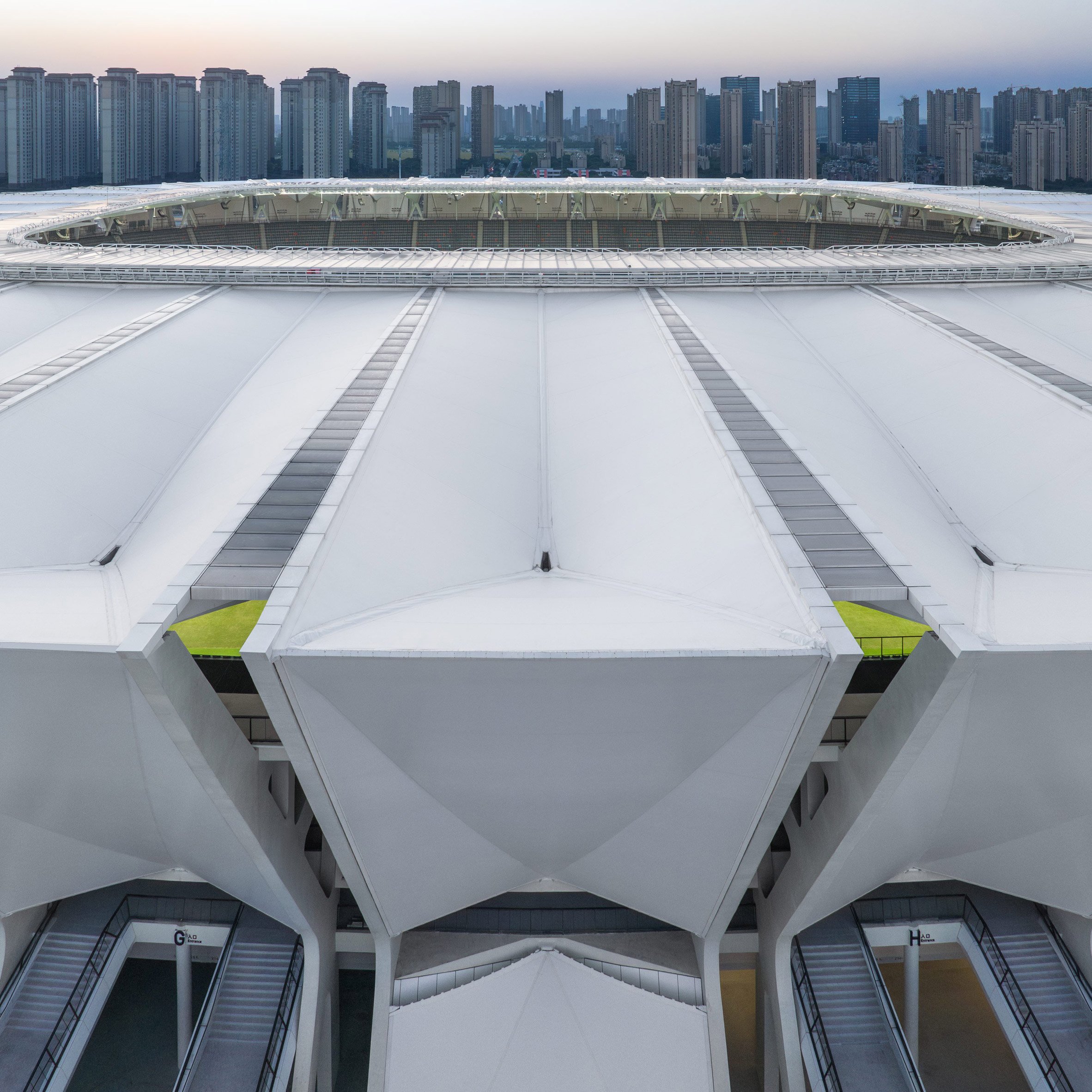 Kunshan Olympic Sports Centre in China by GMP Architekten