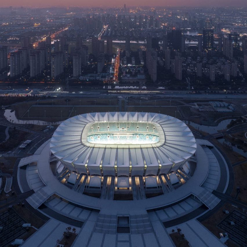 Kunshan Olympic Sports Centre in China by GMP Architekten