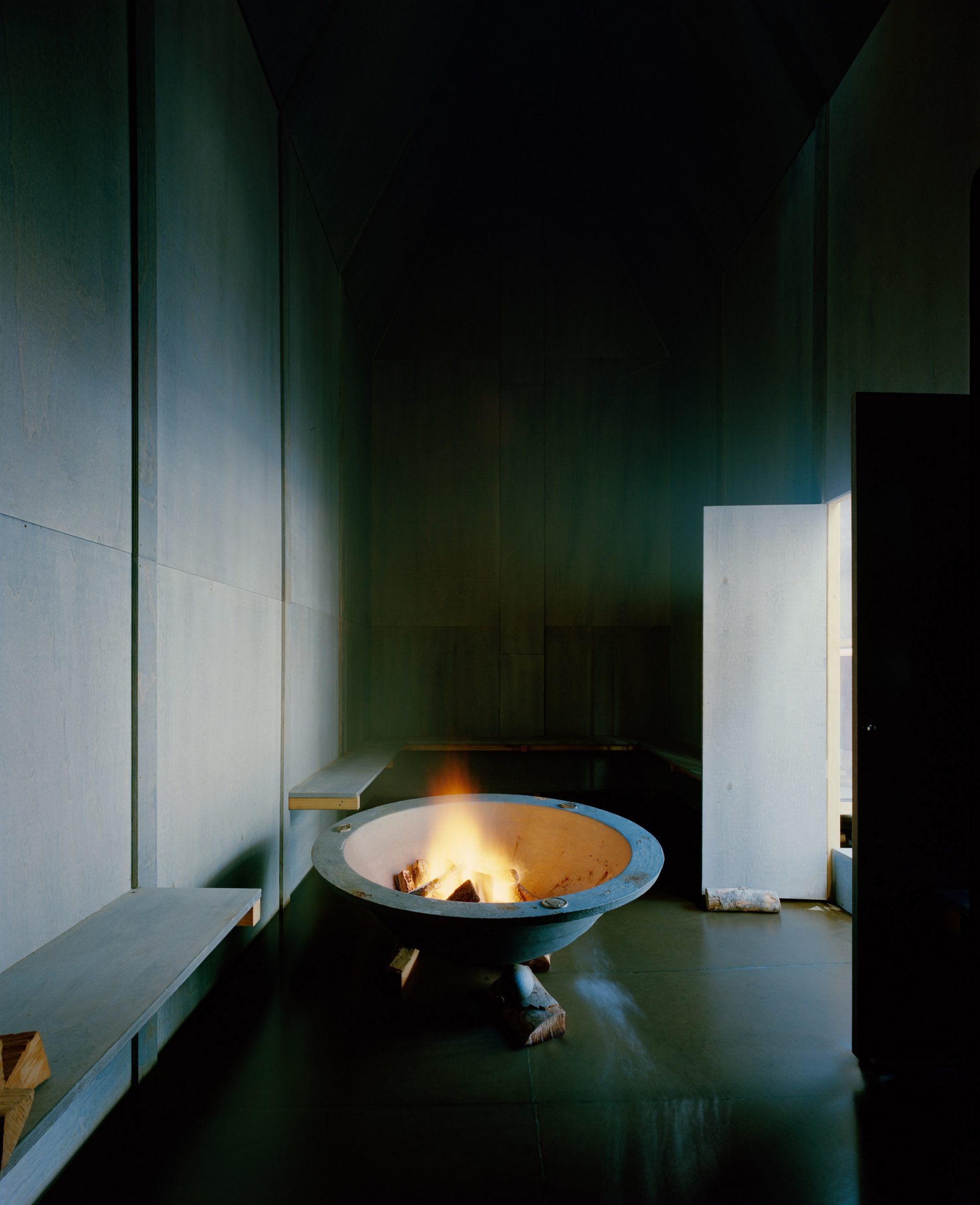 Steam room in outdoor baths