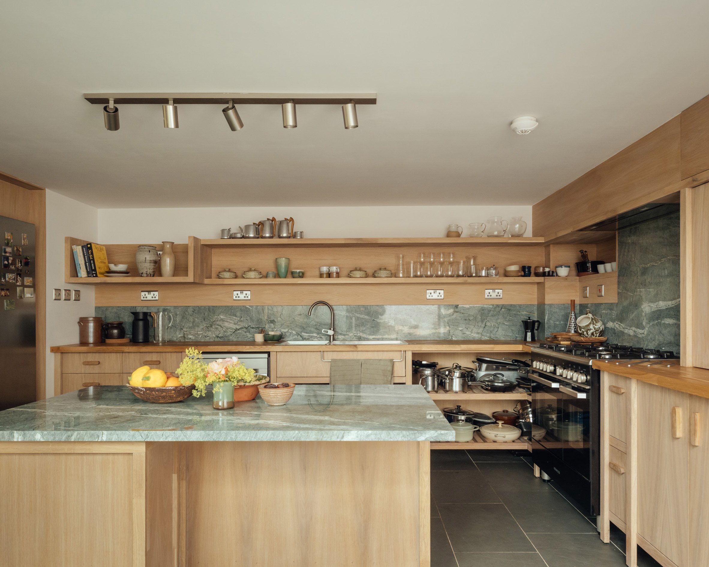 Kitchen interior at Scotland cottage by Loader Monteith