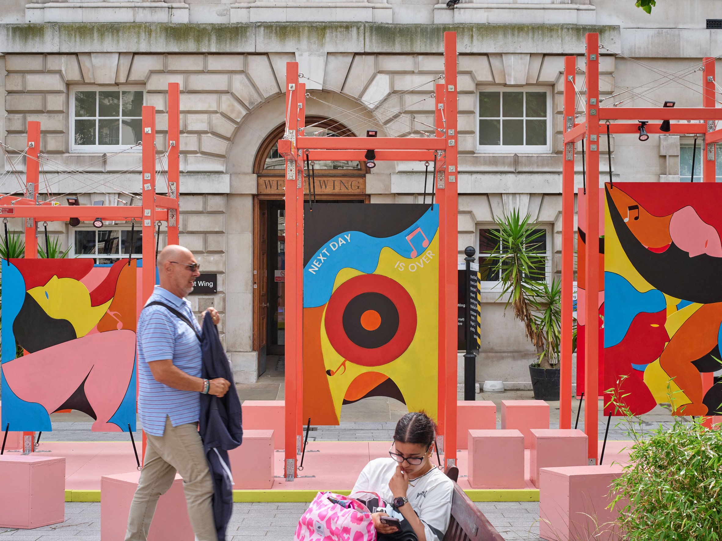 Colourful pavilion in London