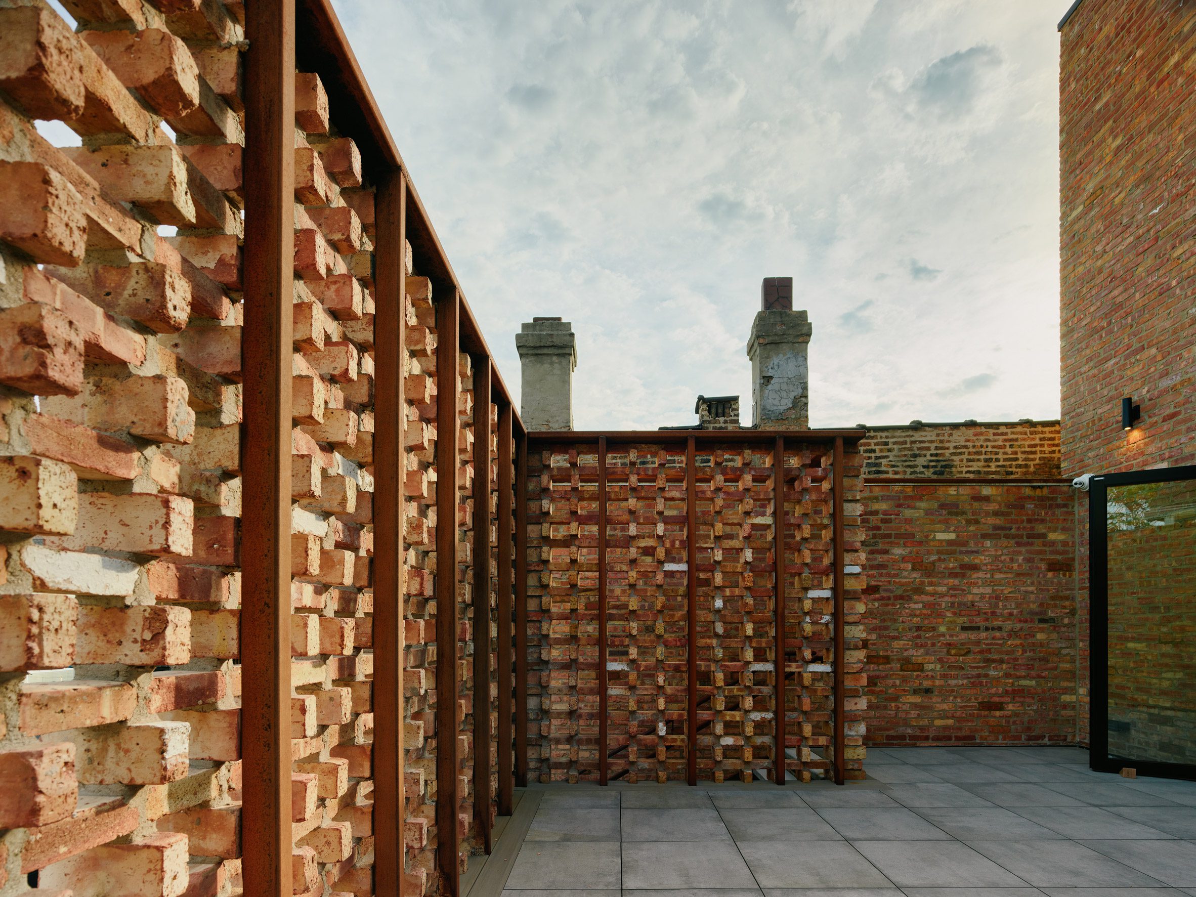Brick facade