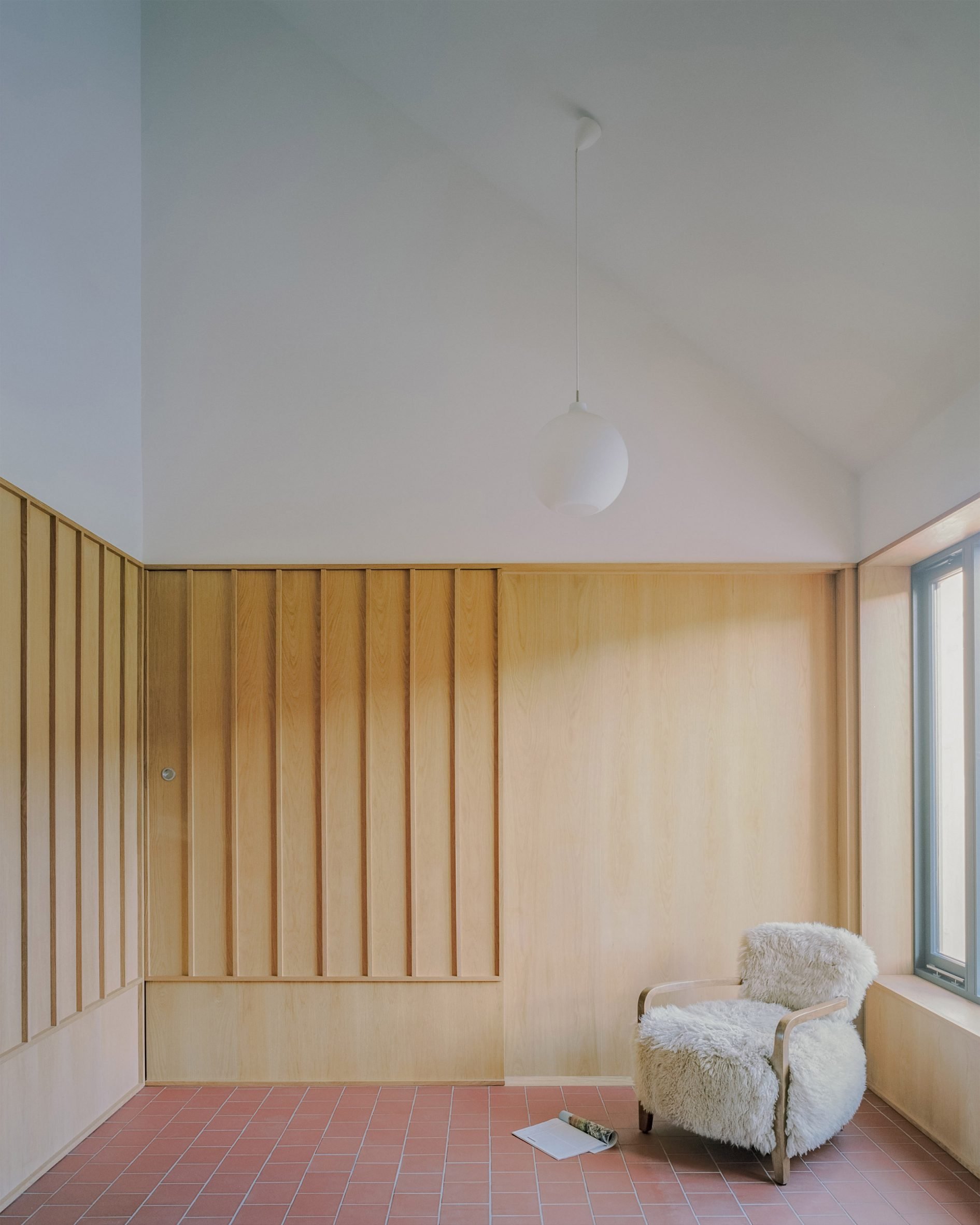 Timber-lined home interior by Rural Office