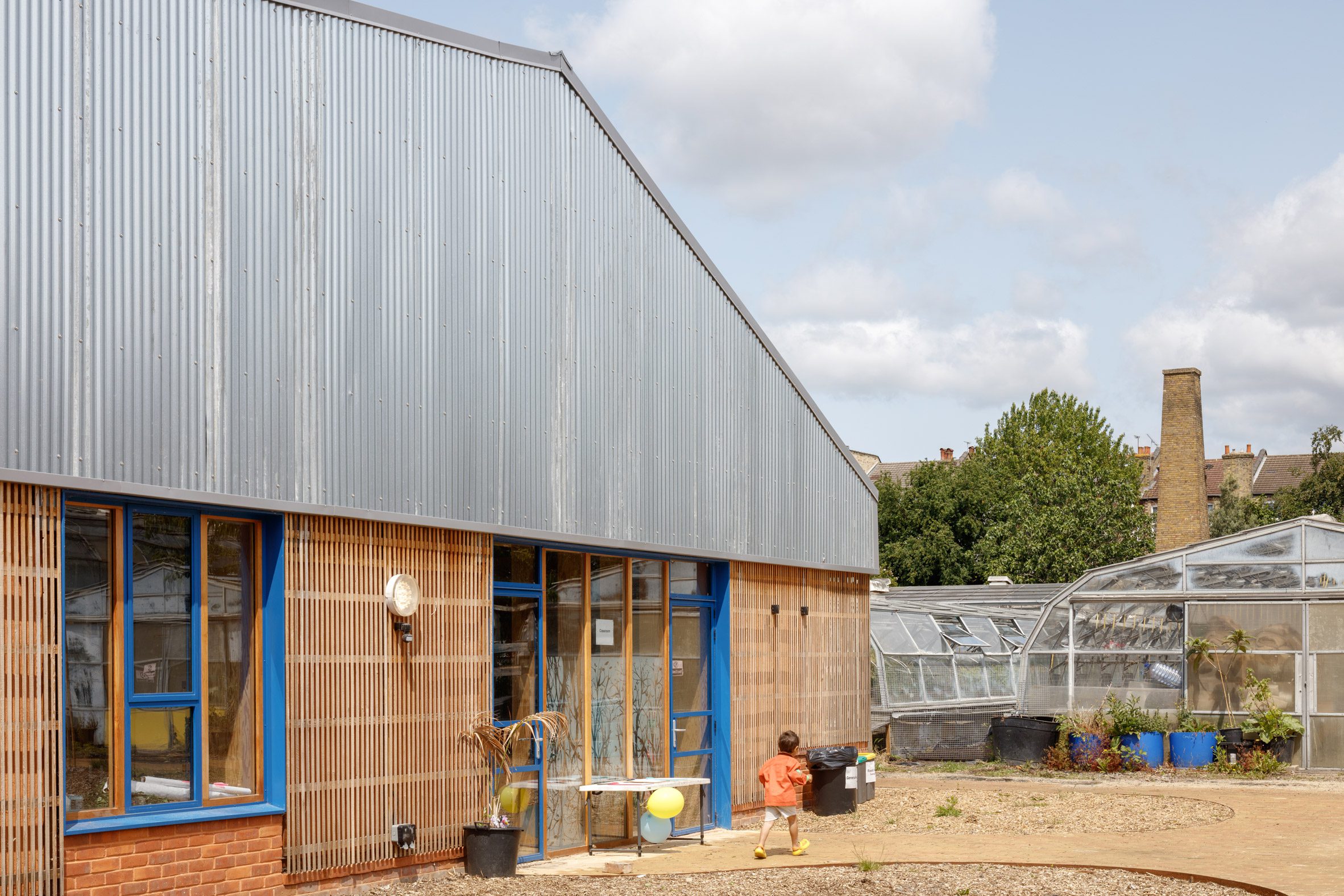 Wooden community building