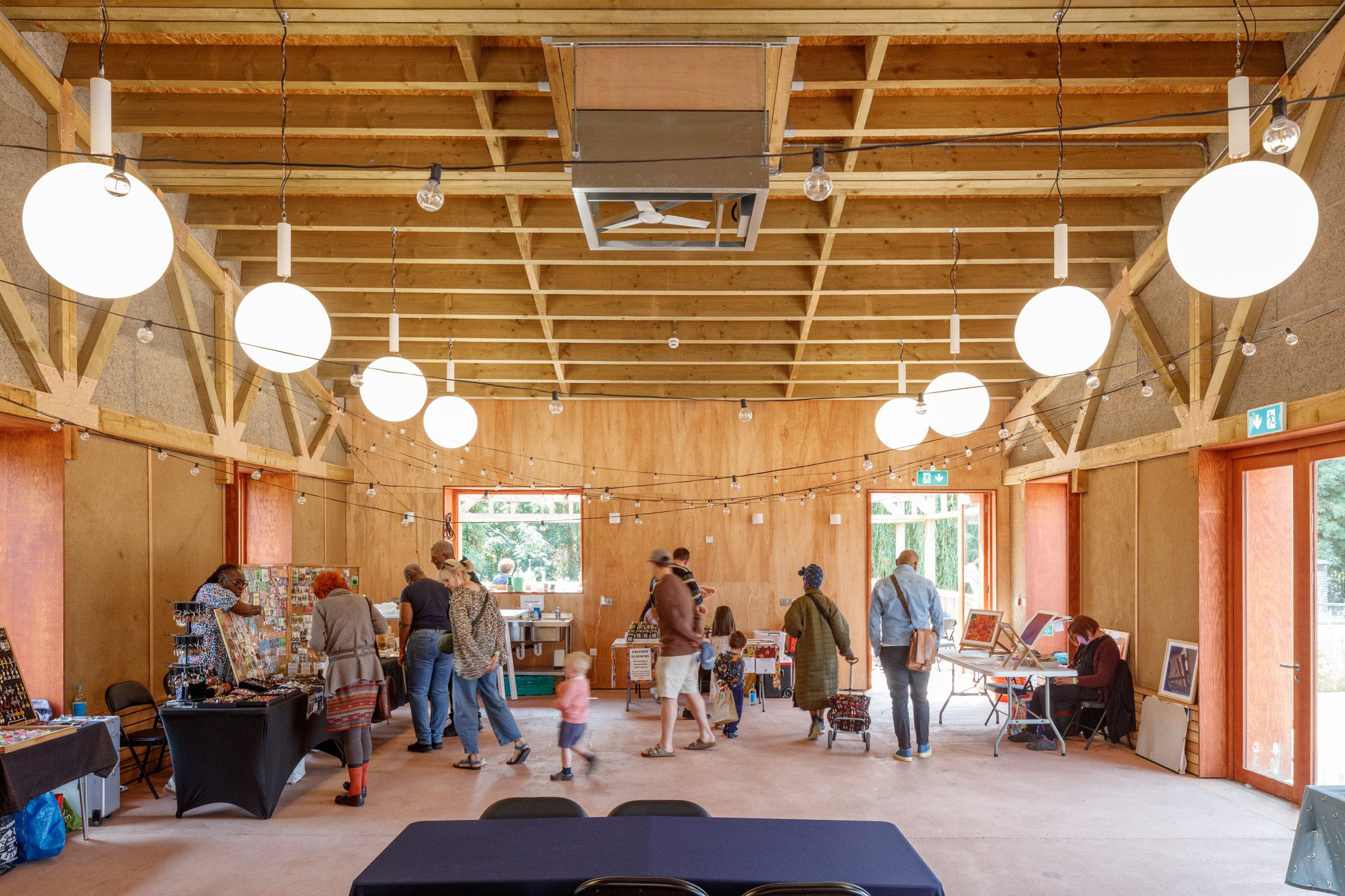 Interior of London community hub
