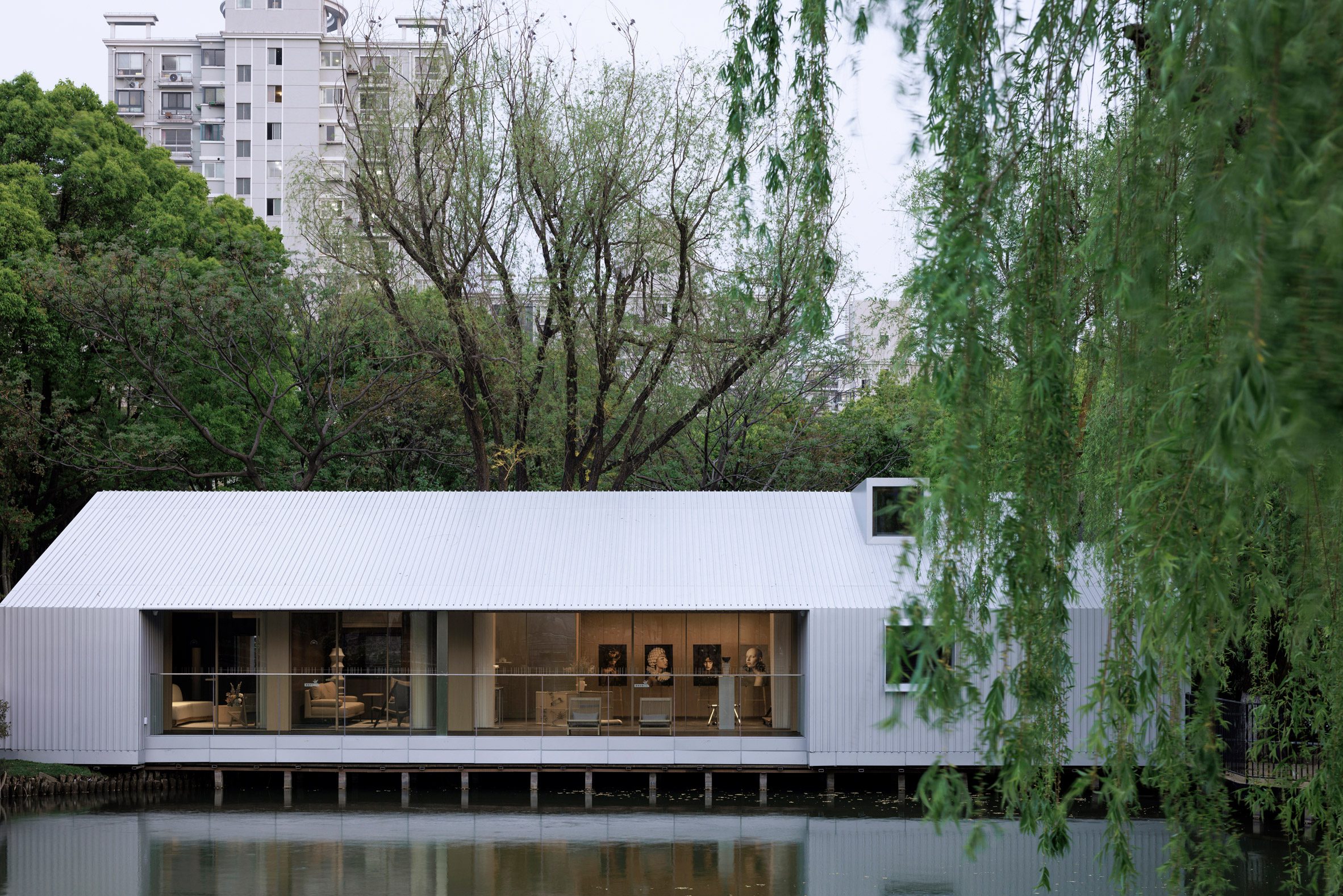 Exterior view of The Lake House in Shanghai