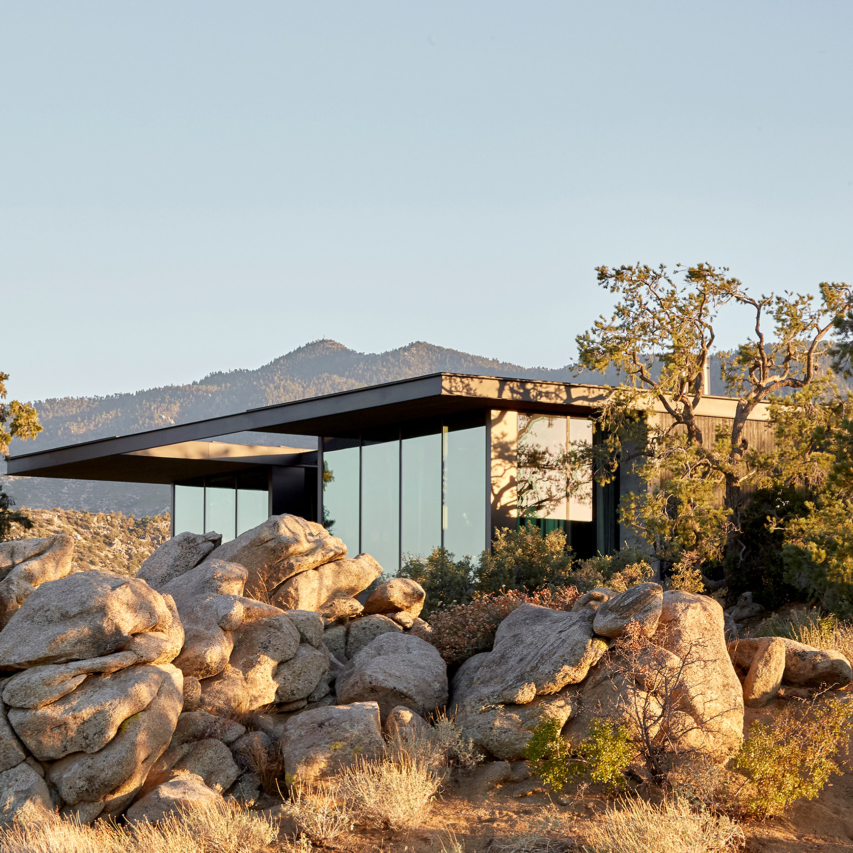 The exterior of High Desert Retreat in California
