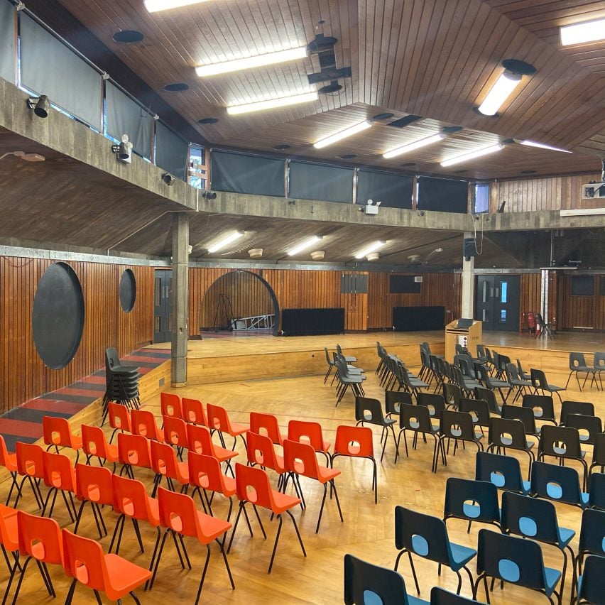 Interior view of Acland Burghley School
