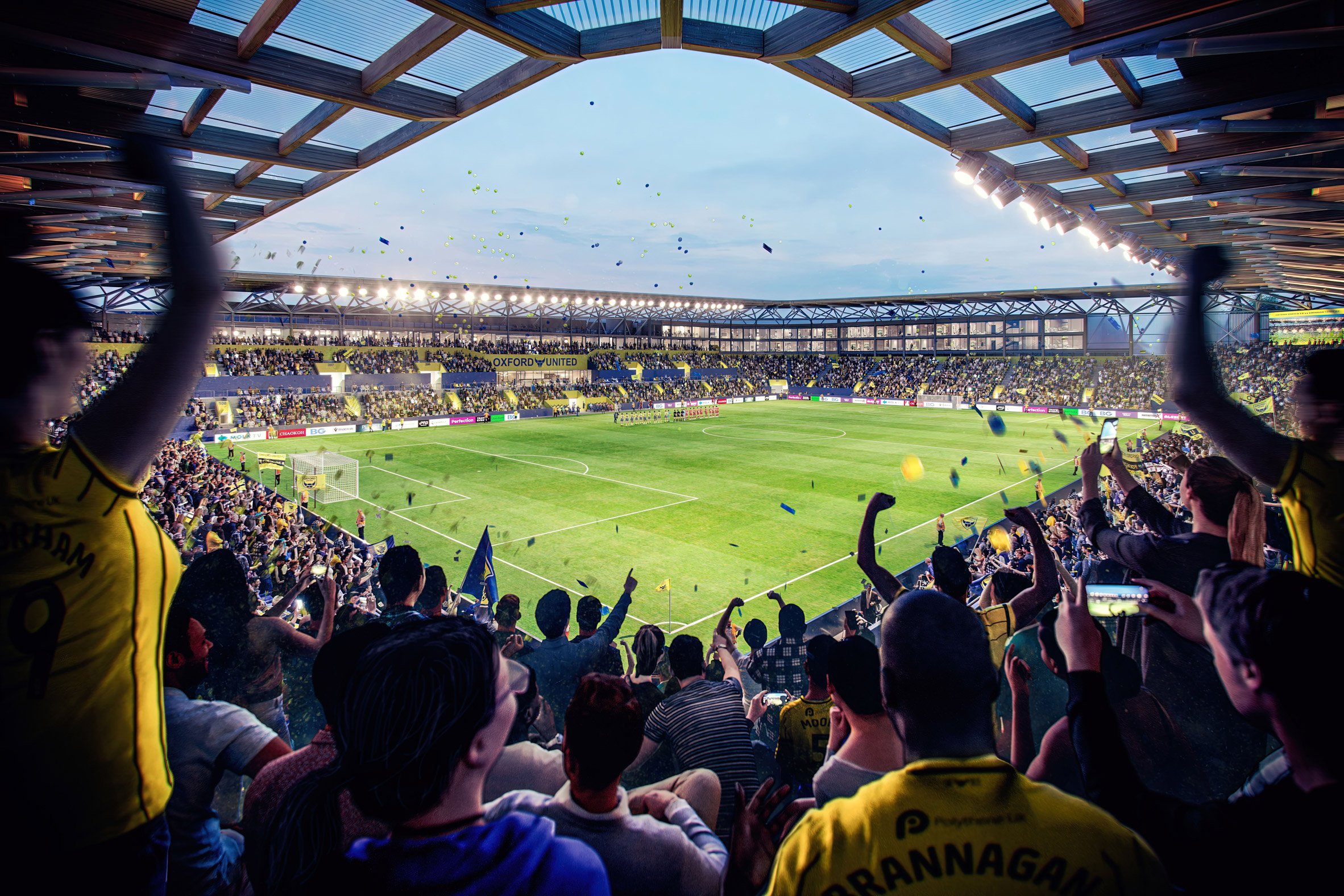 Oxford United Football Club stadium by Ridge and Partners and AFL Architects