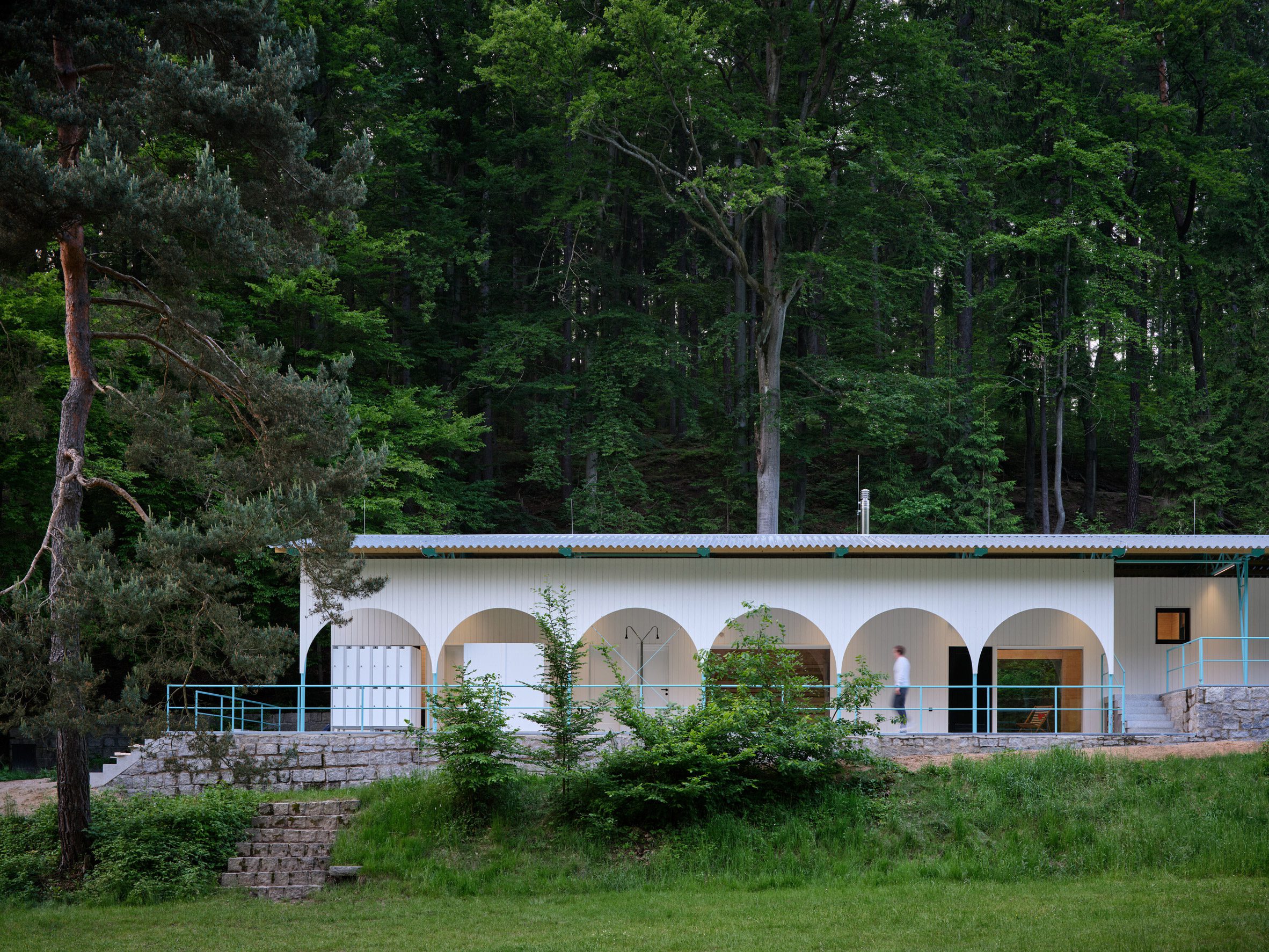Forest Pool in the Czech Republic by Mjolk Architekti and Marie Vondrakova