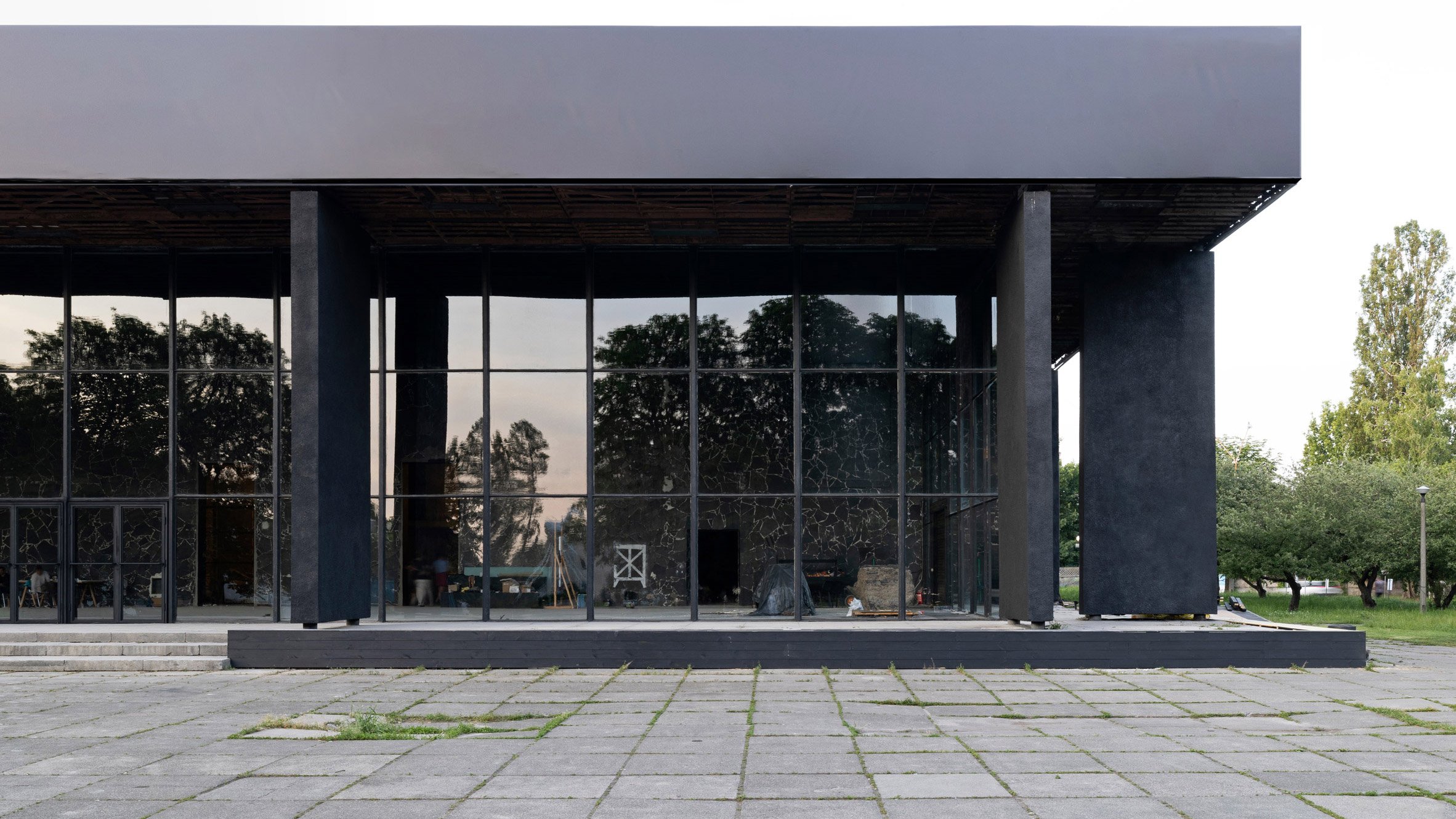 Exterior view of Pavilion 13 in Kyiv