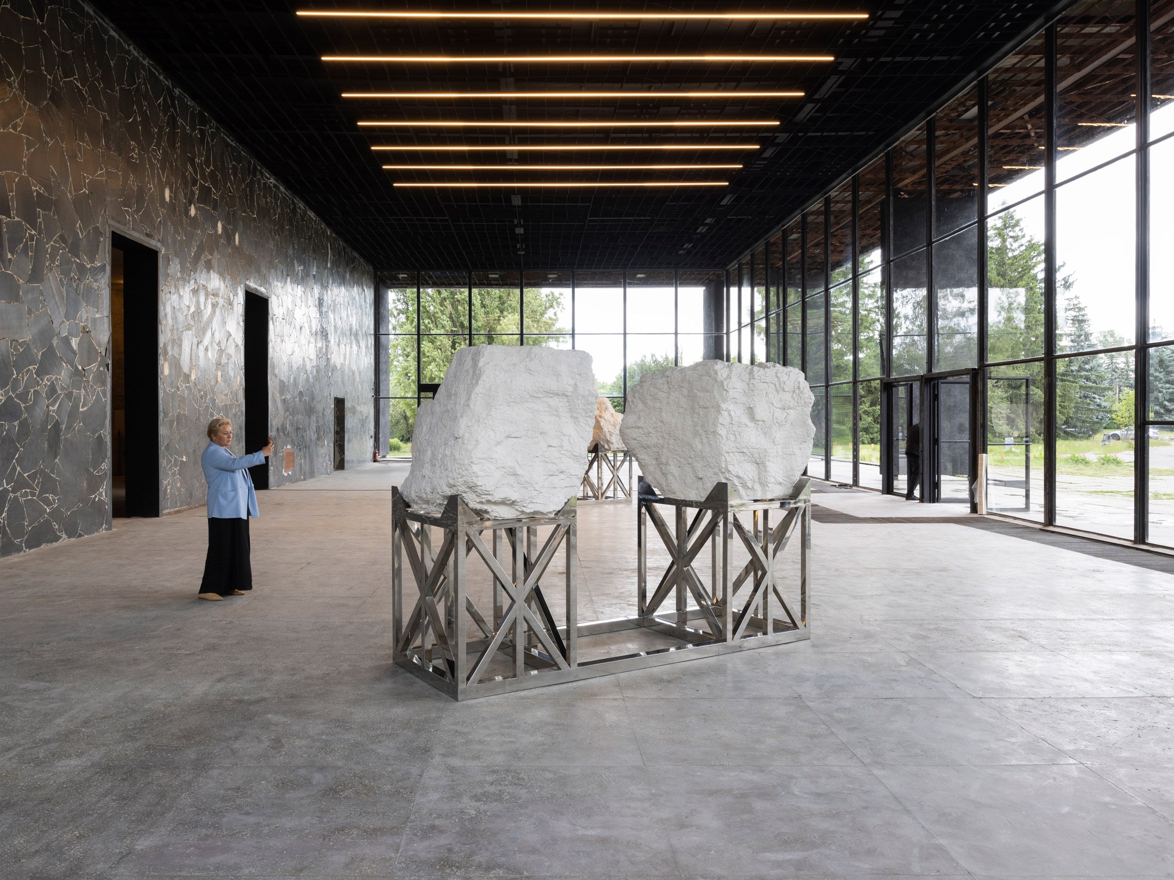 Interior view of Pavilion 13 events space in Ukraine