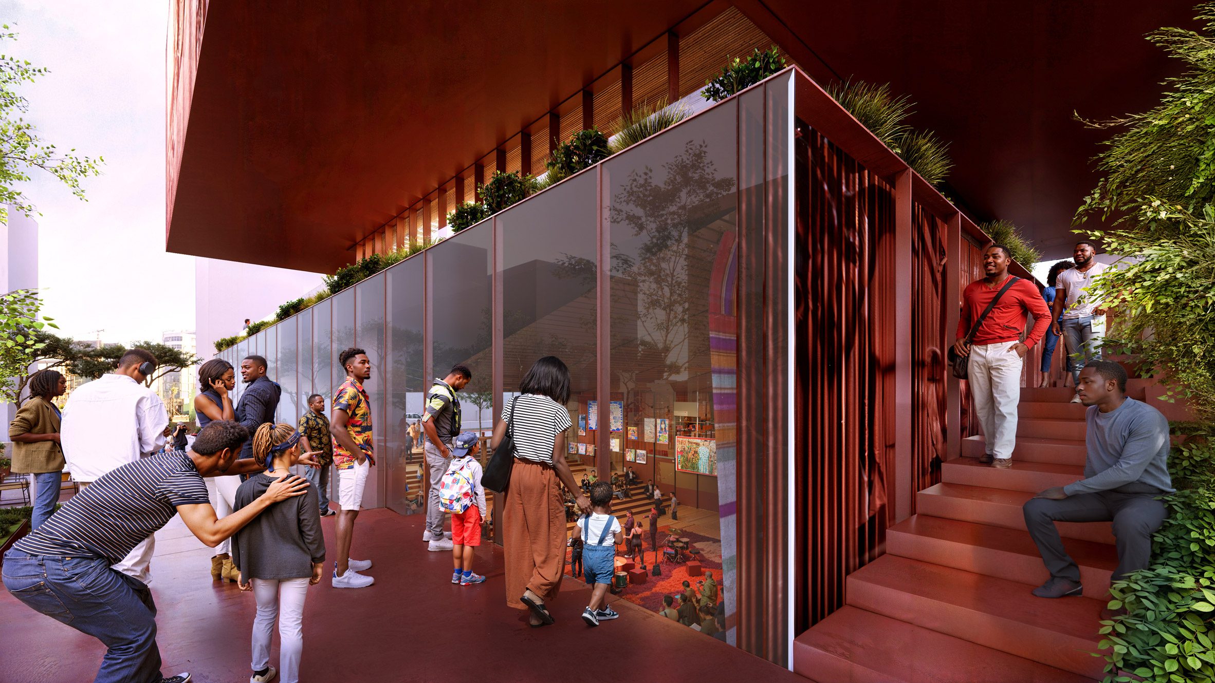 Exterior of Grand Fendika Cultural Center