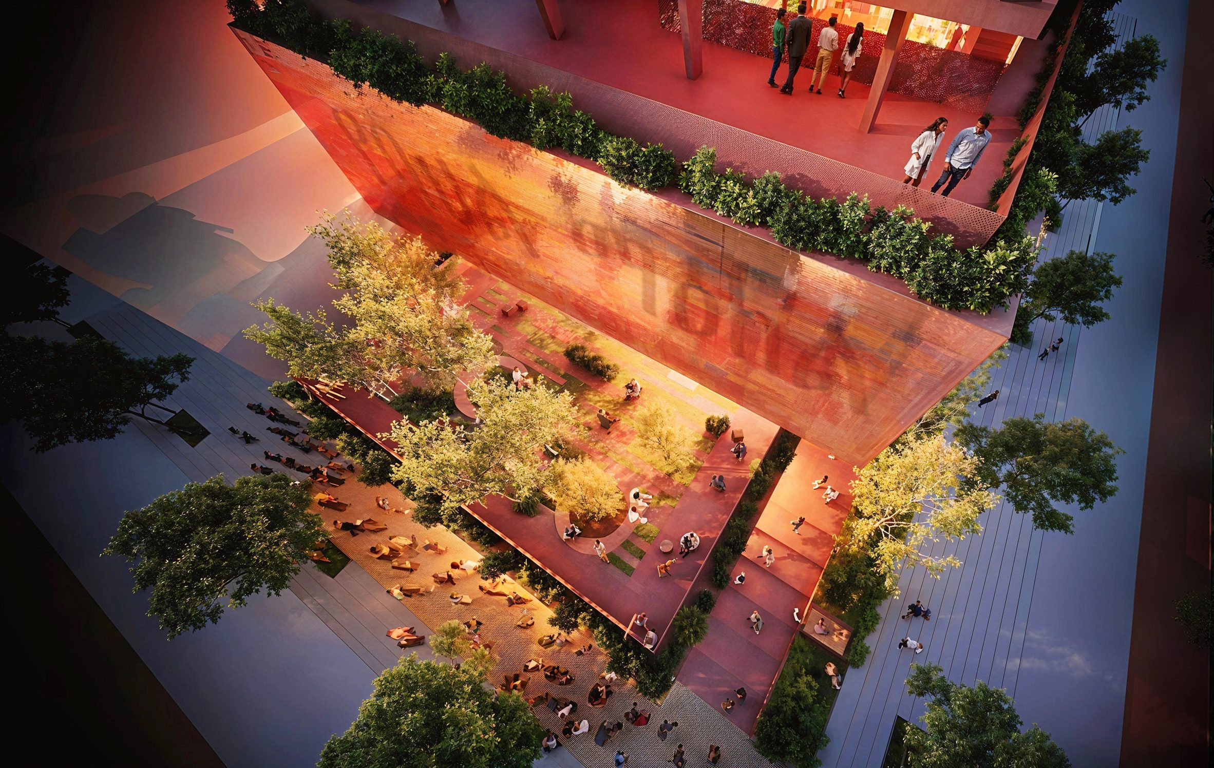 Birds-eye view of Grand Fendika Cultural Center