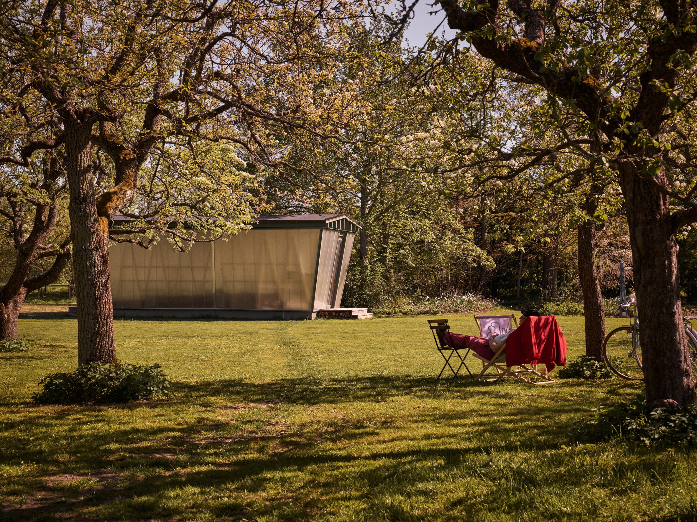 Pavilion in summer