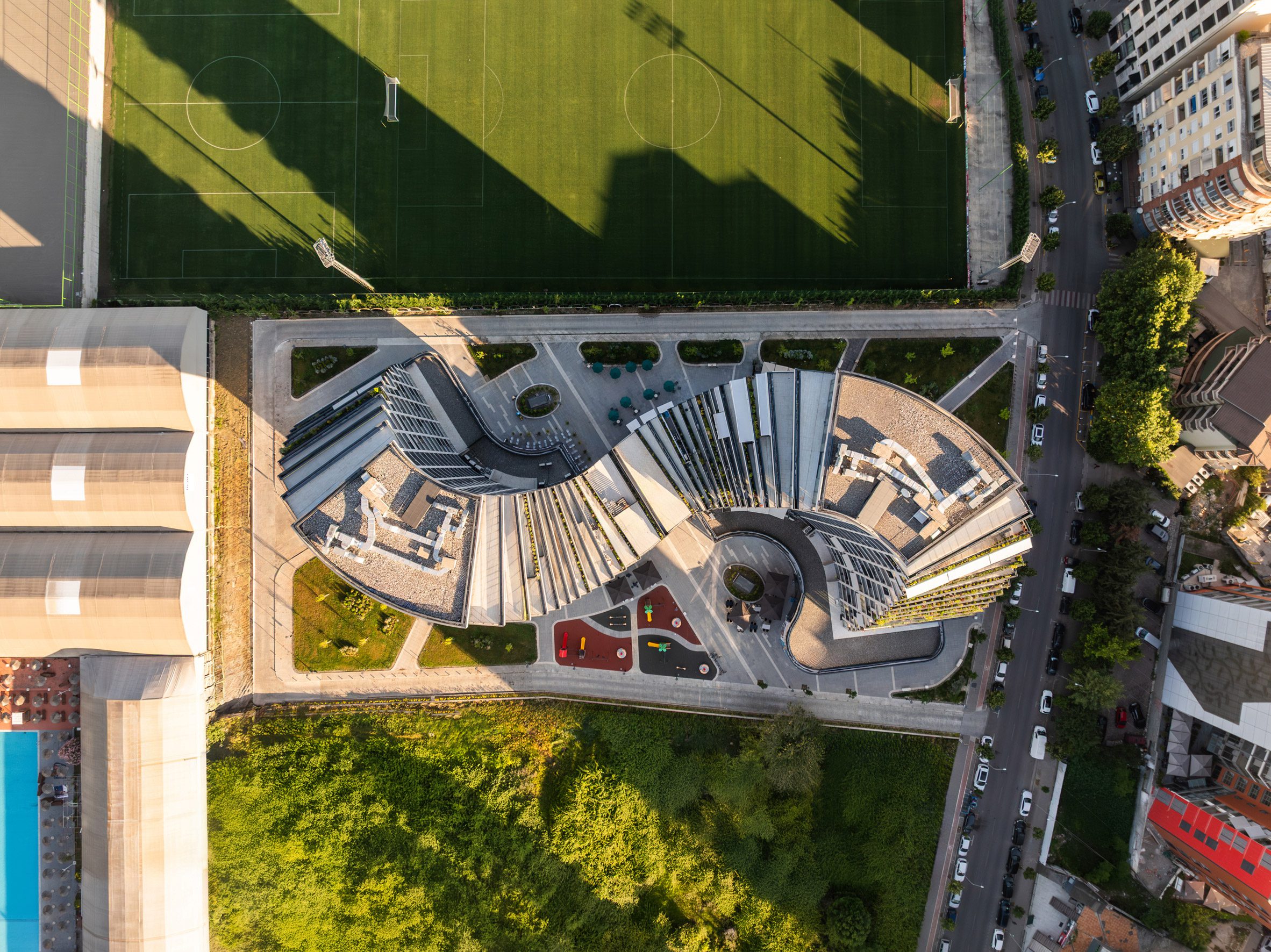 Smaller site of Lake Views development in Albania