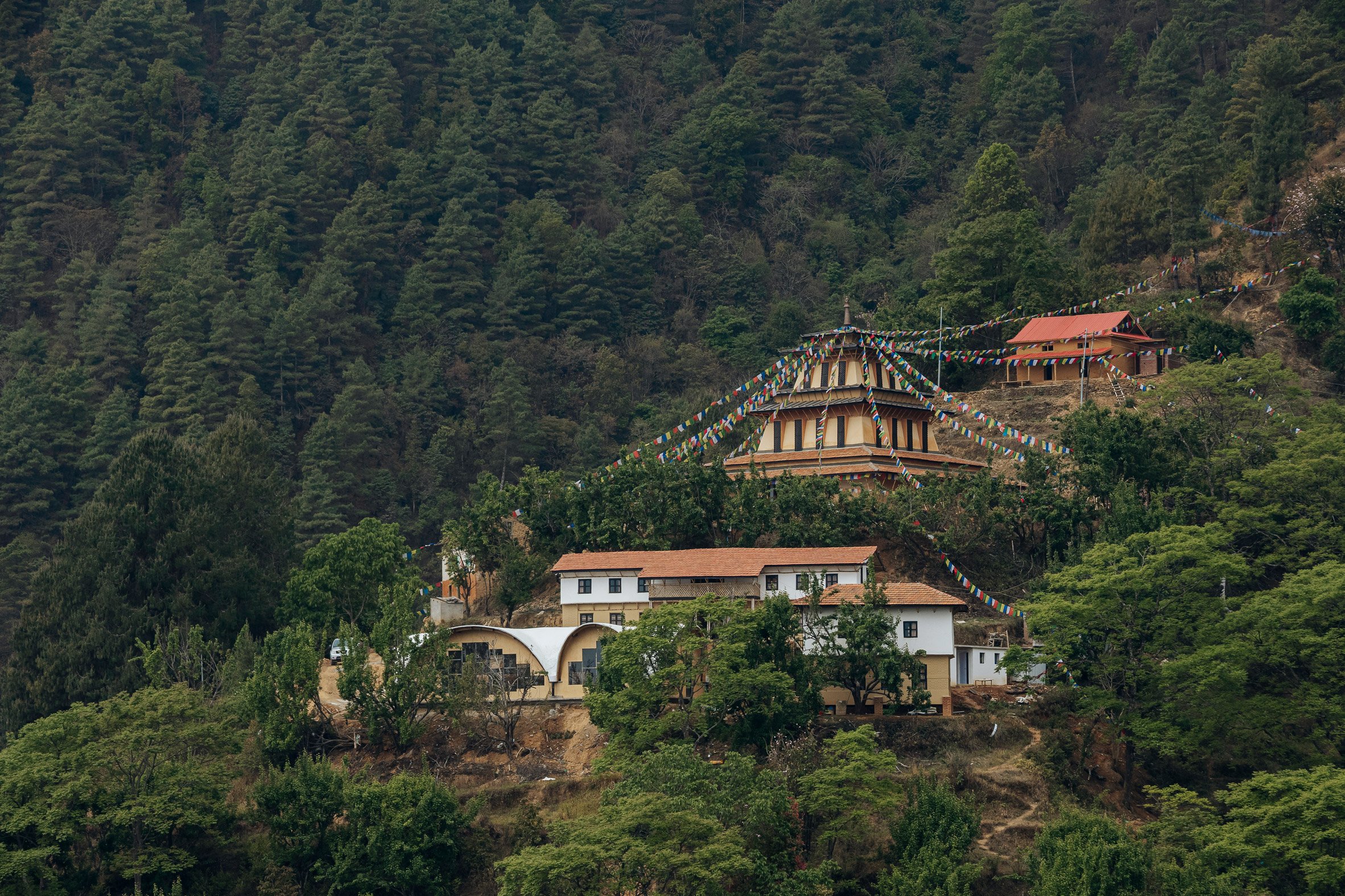 Meditation hall in Nepal by Abari