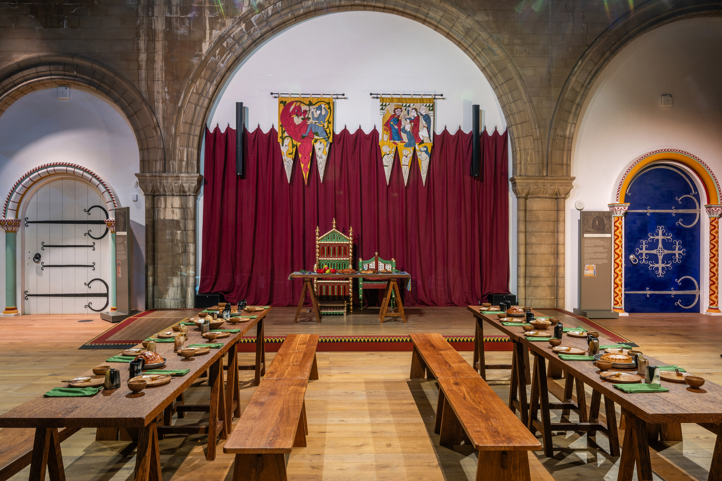 Interior of Norwich Castle restoration by Feilden and Mawson