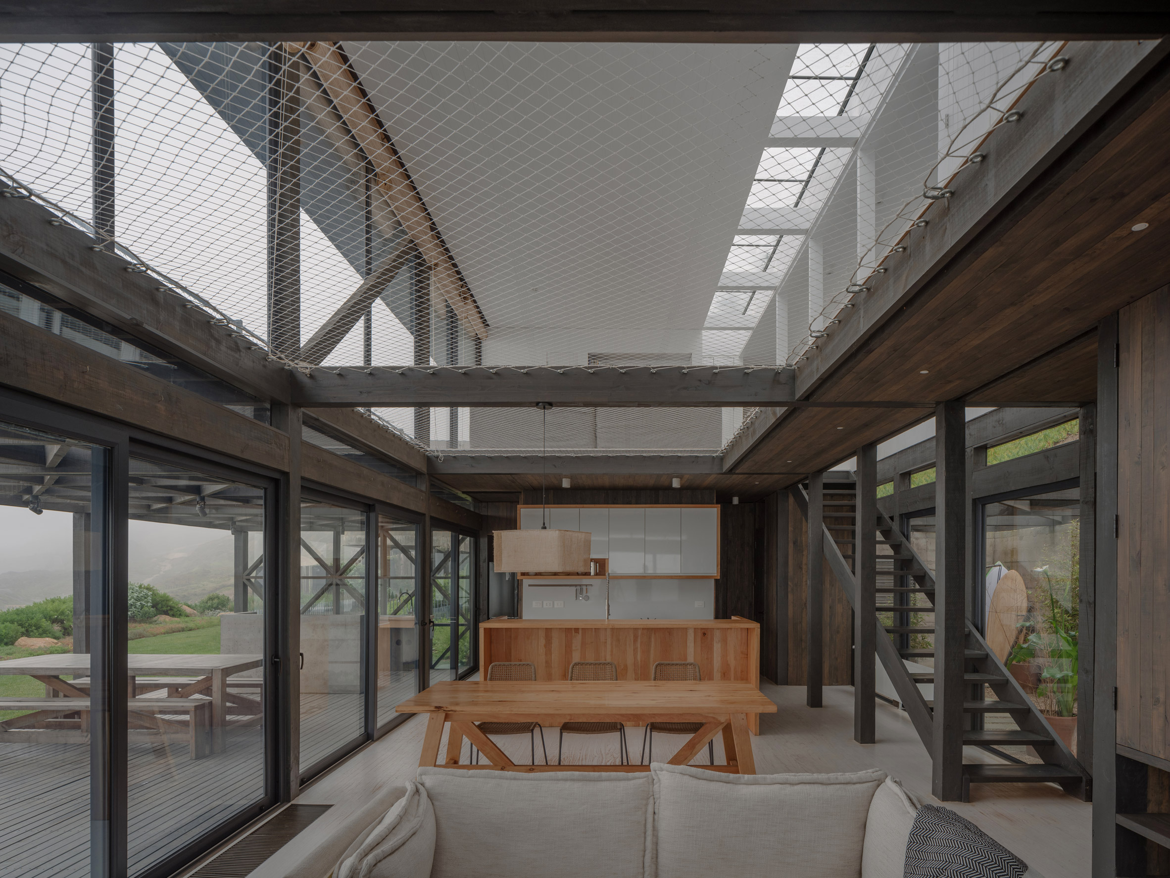 Net floor in Pimeriza House