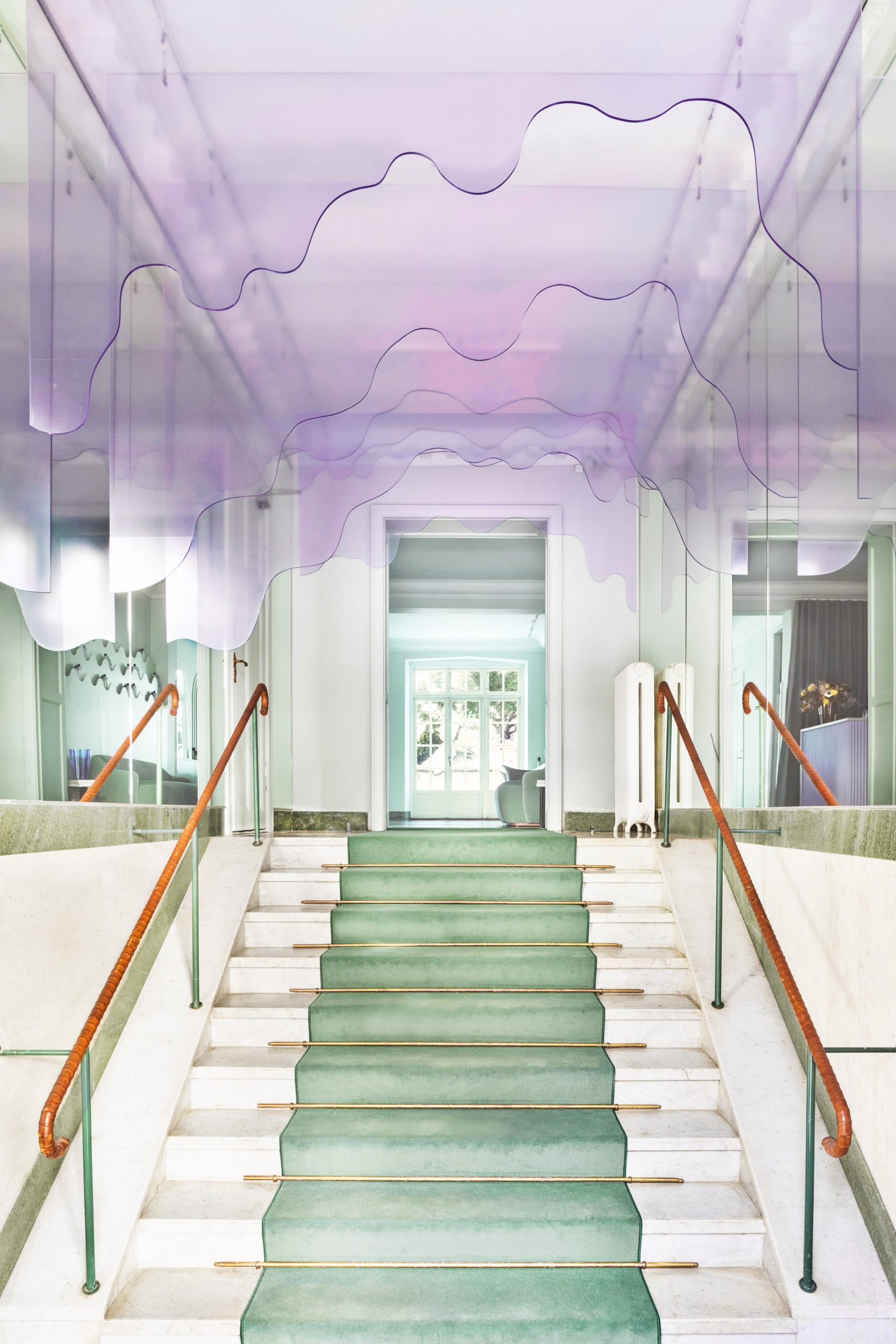 Pastel plastic installation