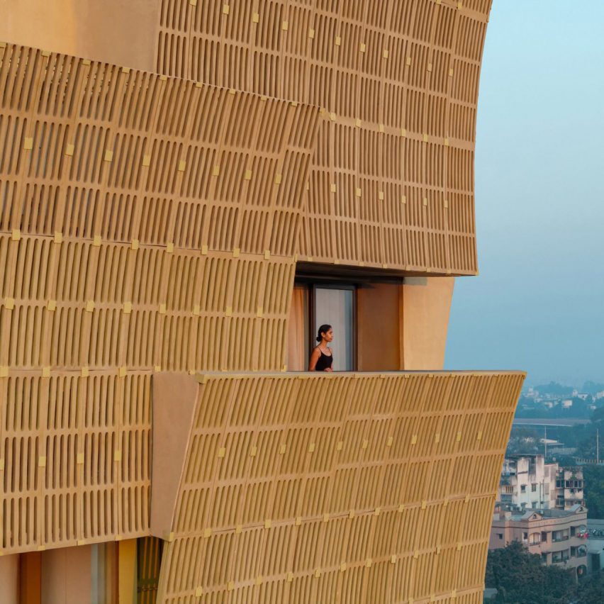 Cielo tower by Sanjay Puri Architects references 17th-century screens