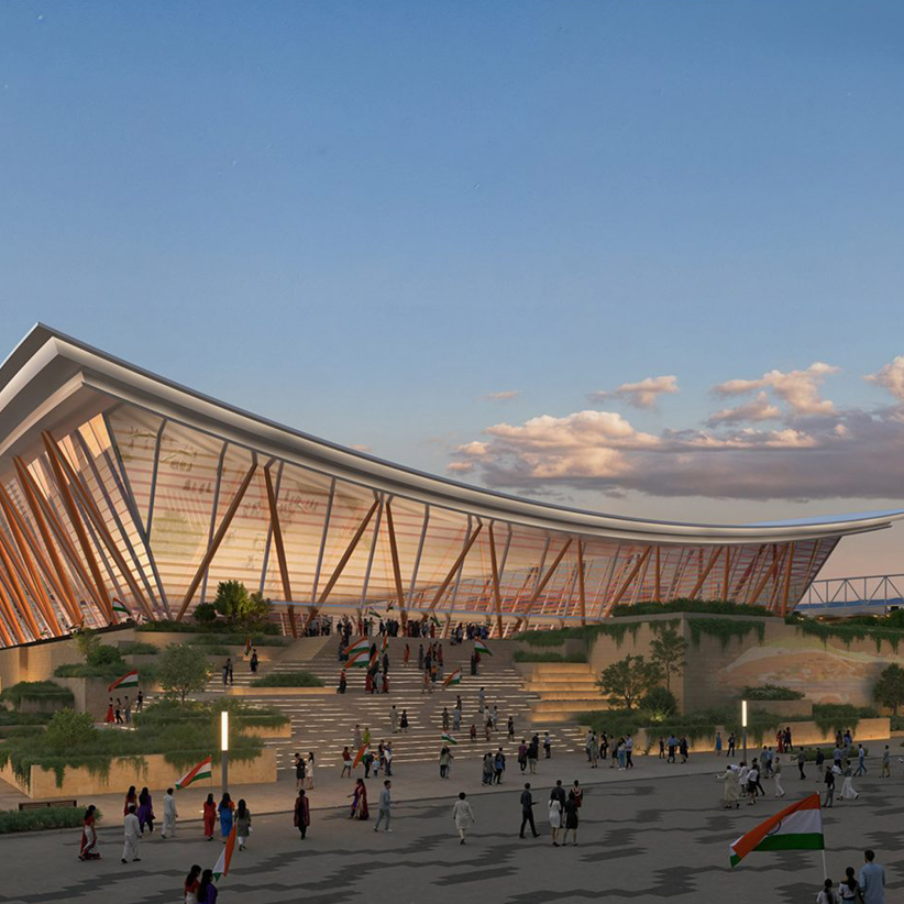 Dezeen Agenda features sports district to be built around world’s largest stadium