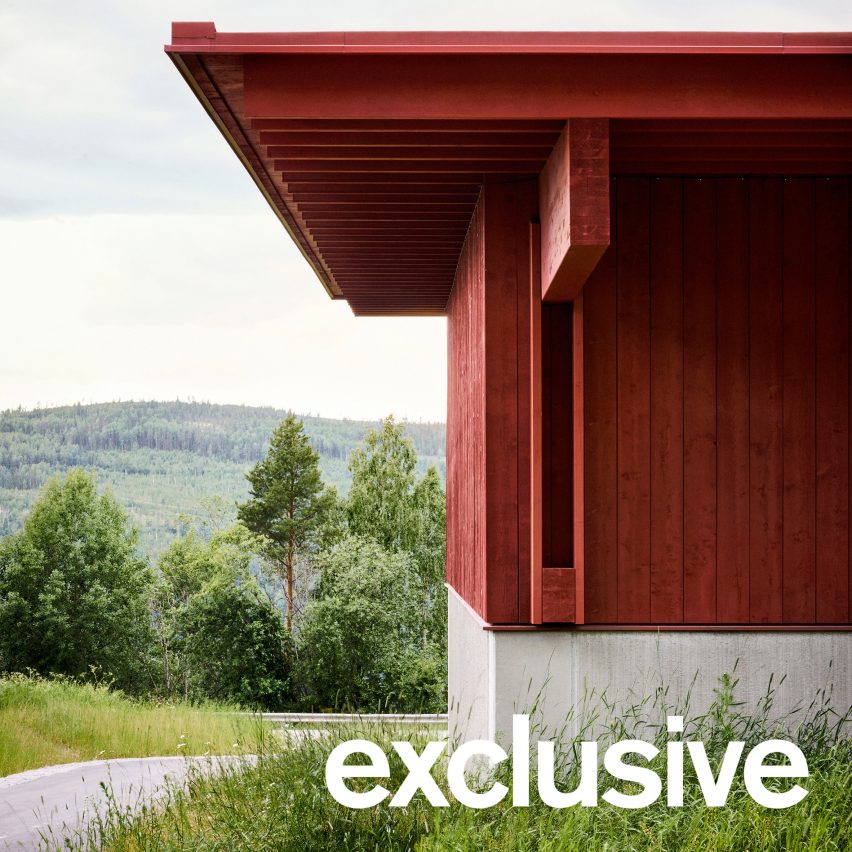 Kod Arkitekter emblazons fire station facade with Falu red finish