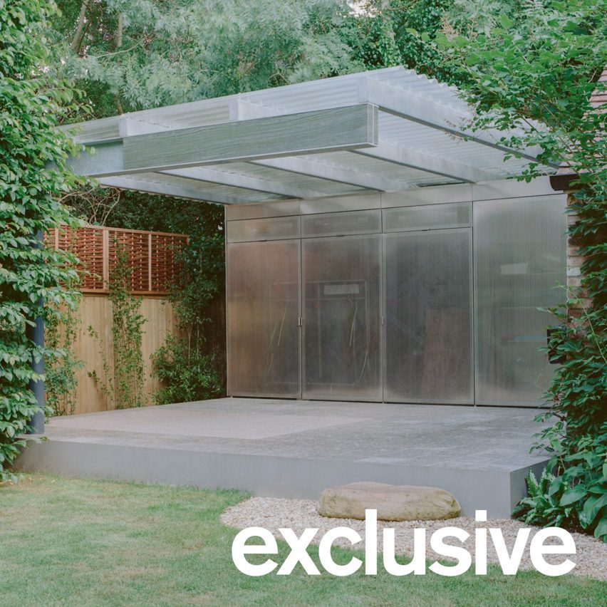 Neiheiser Argyros adds steel “cabinet of curiosities” to London outhouse