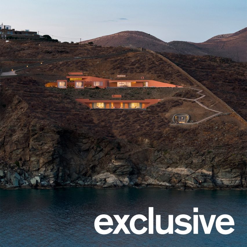 Ateno Architecture Studio sinks Olen resort into Greek cliff edge