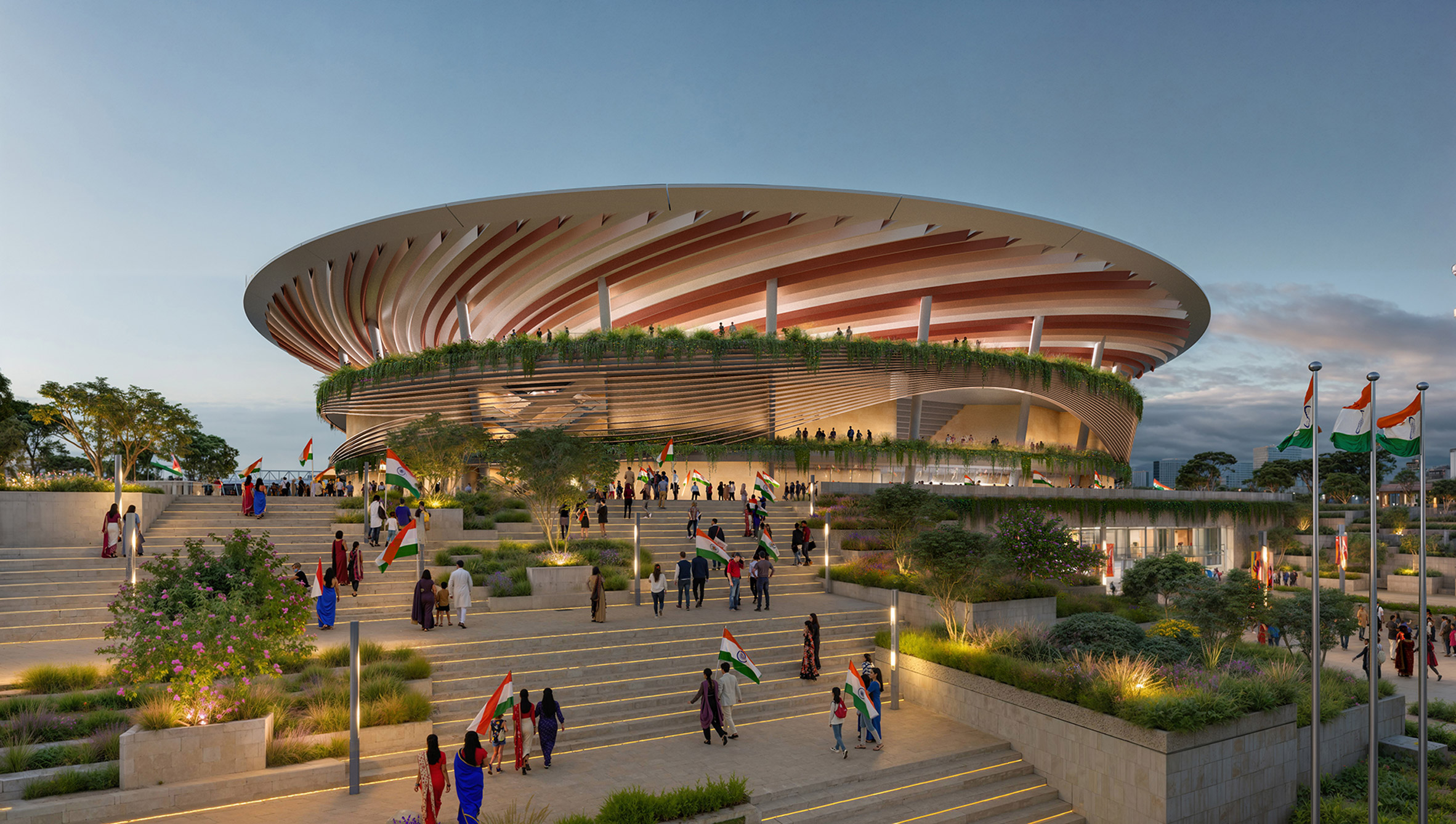 Tennis centre at the Sardar Vallabhbhai Patel Sports Enclave