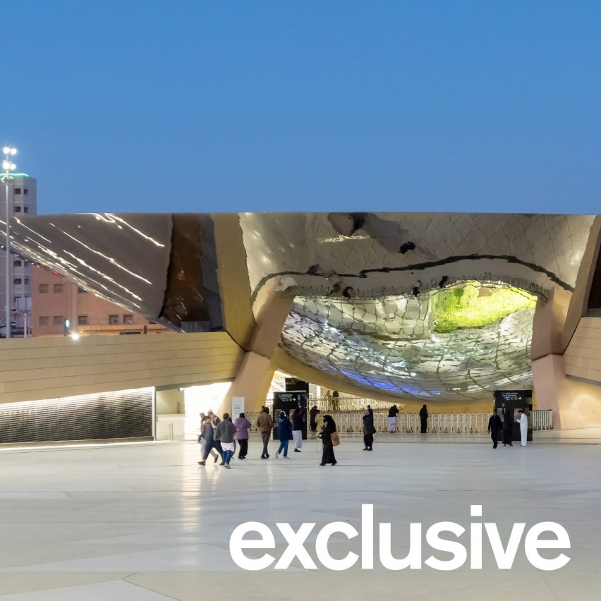 Snøhetta tops Saudi metro station with mirrored bowl-shaped canopy