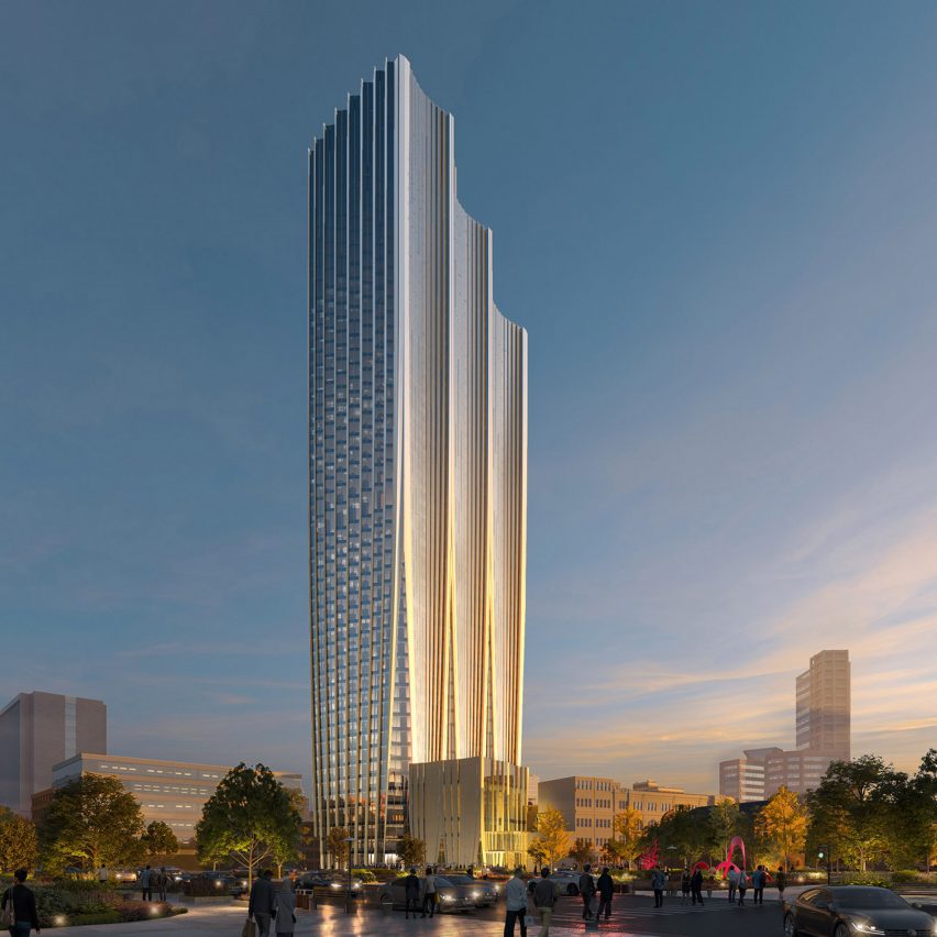 Zaha Hadid Architects draws on fluted orchid for Taipei skyscraper