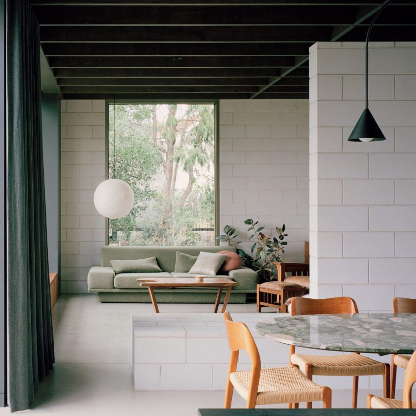 Seven tactile living spaces with blockwork walls