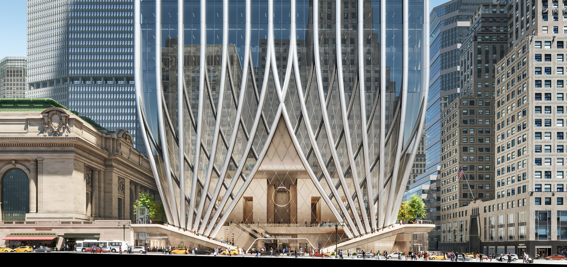 SOM 175 Park Avenue skyscraper renderings