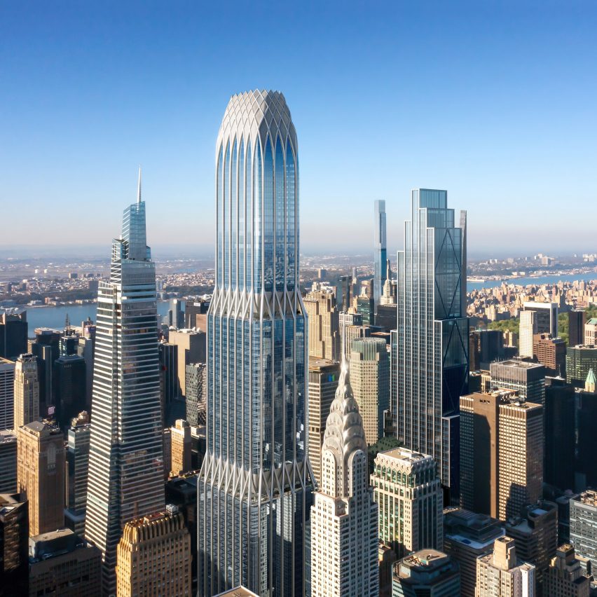 Proposed SOM supertall skyscraper next to Grand Central Station advances