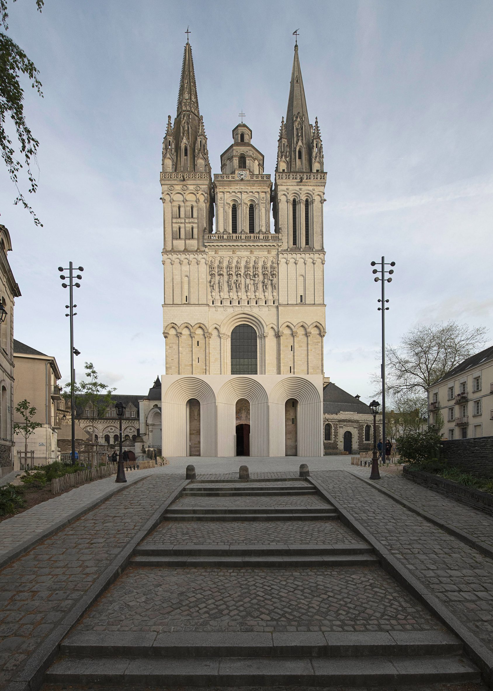Angers Cathedral entrance by Kengo Kuma and Associates