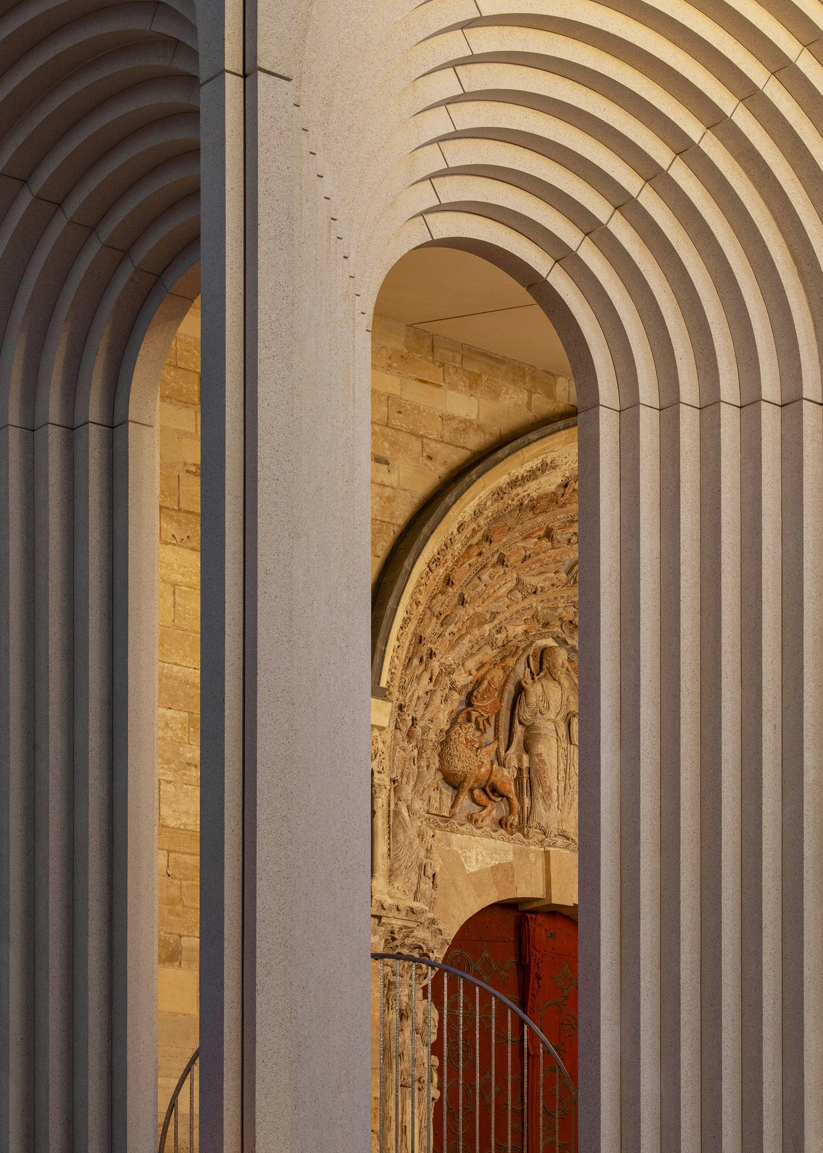 Concrete entrance 