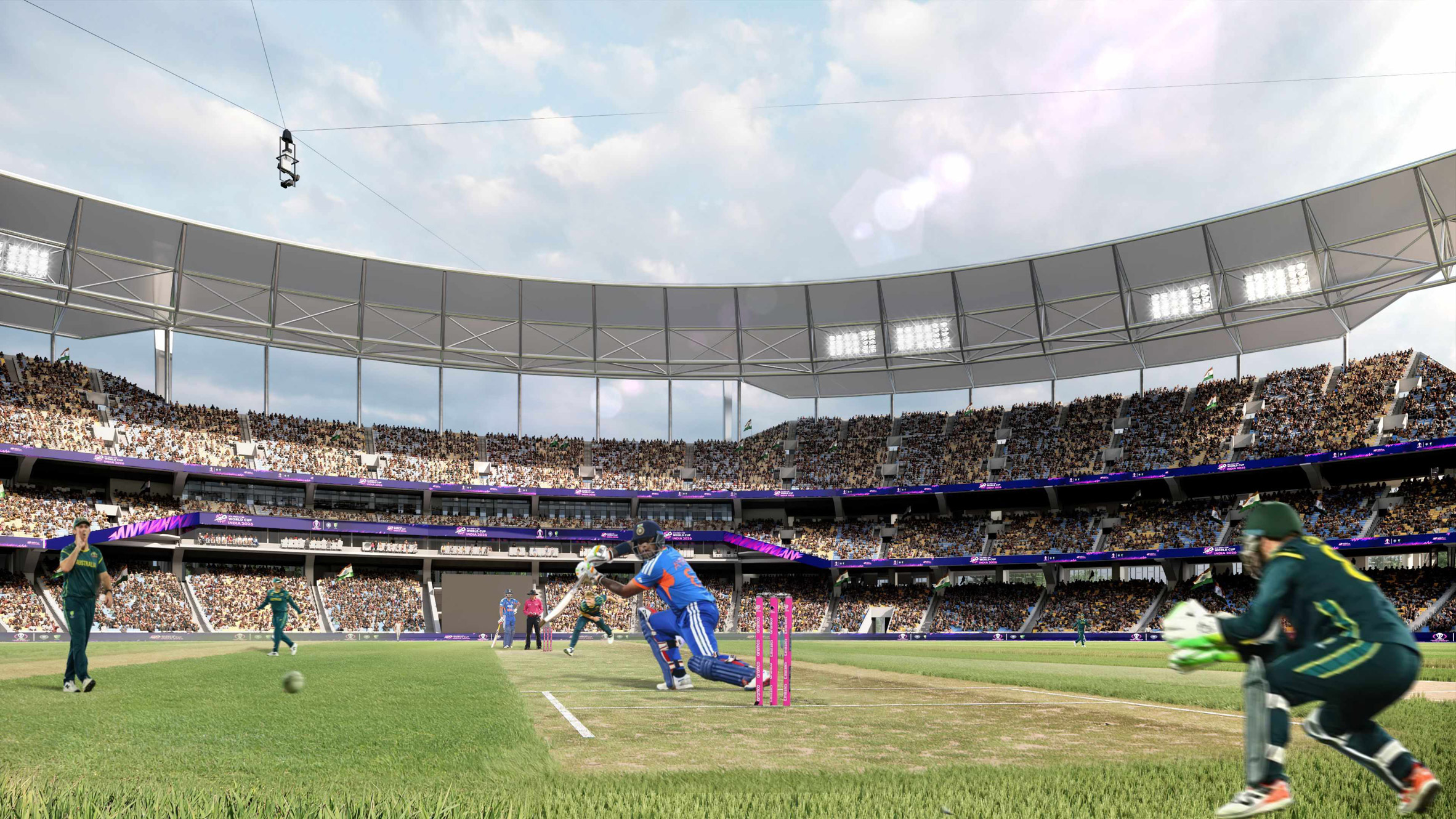 Cricket pitch in Kolkata