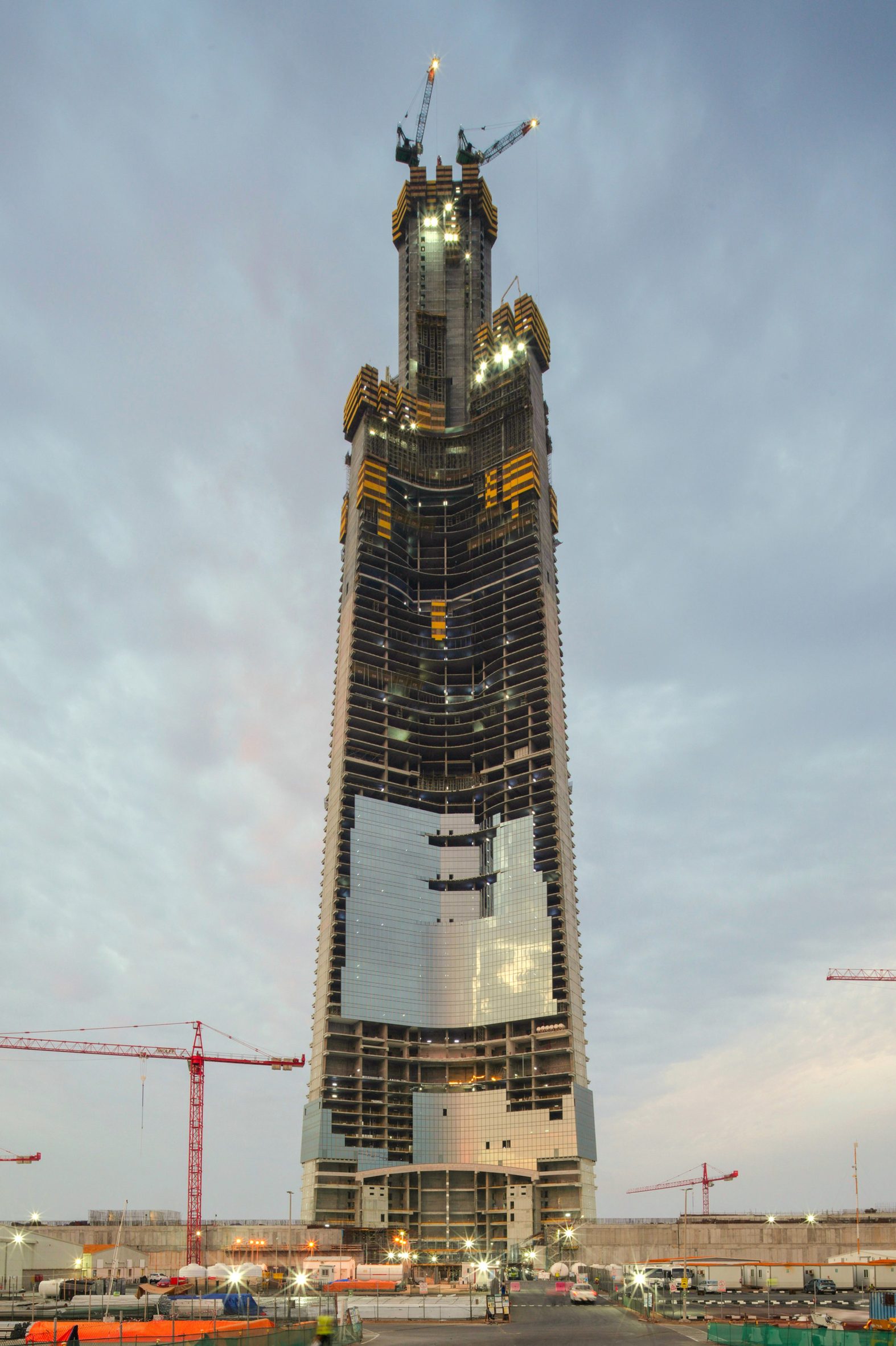 Jeddah Tower skyscraper under construction in Saudi Arabia
