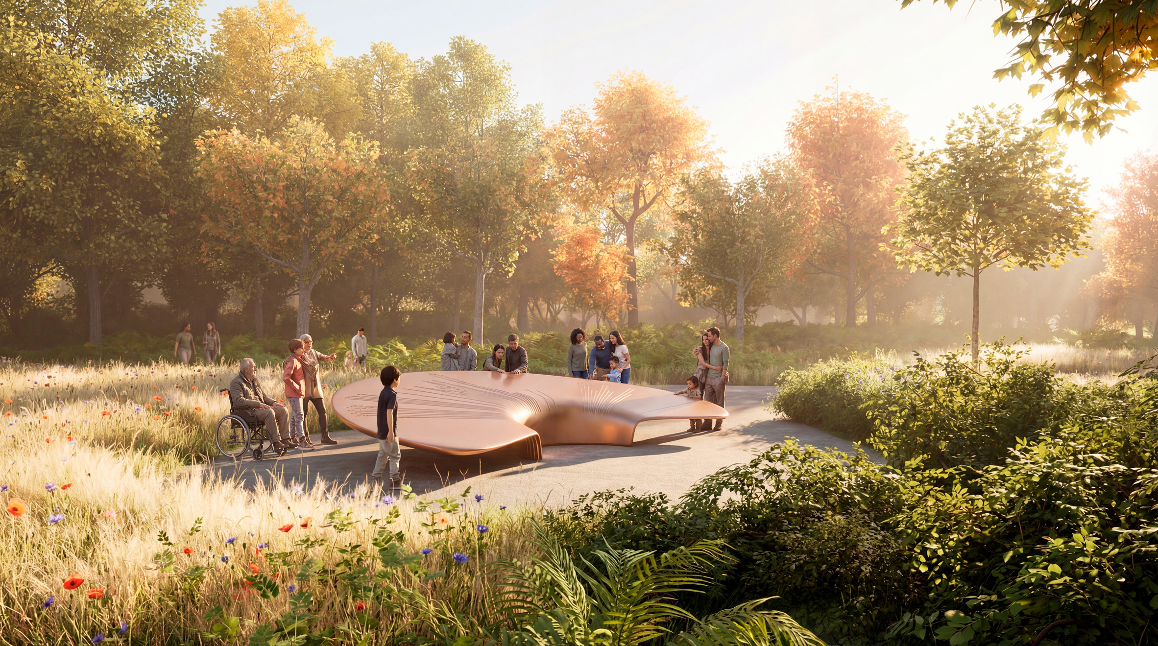 Commonwealth compass statue by Foster + Partners