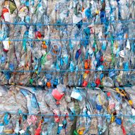 Plastic drinks bottles bound for recycling
