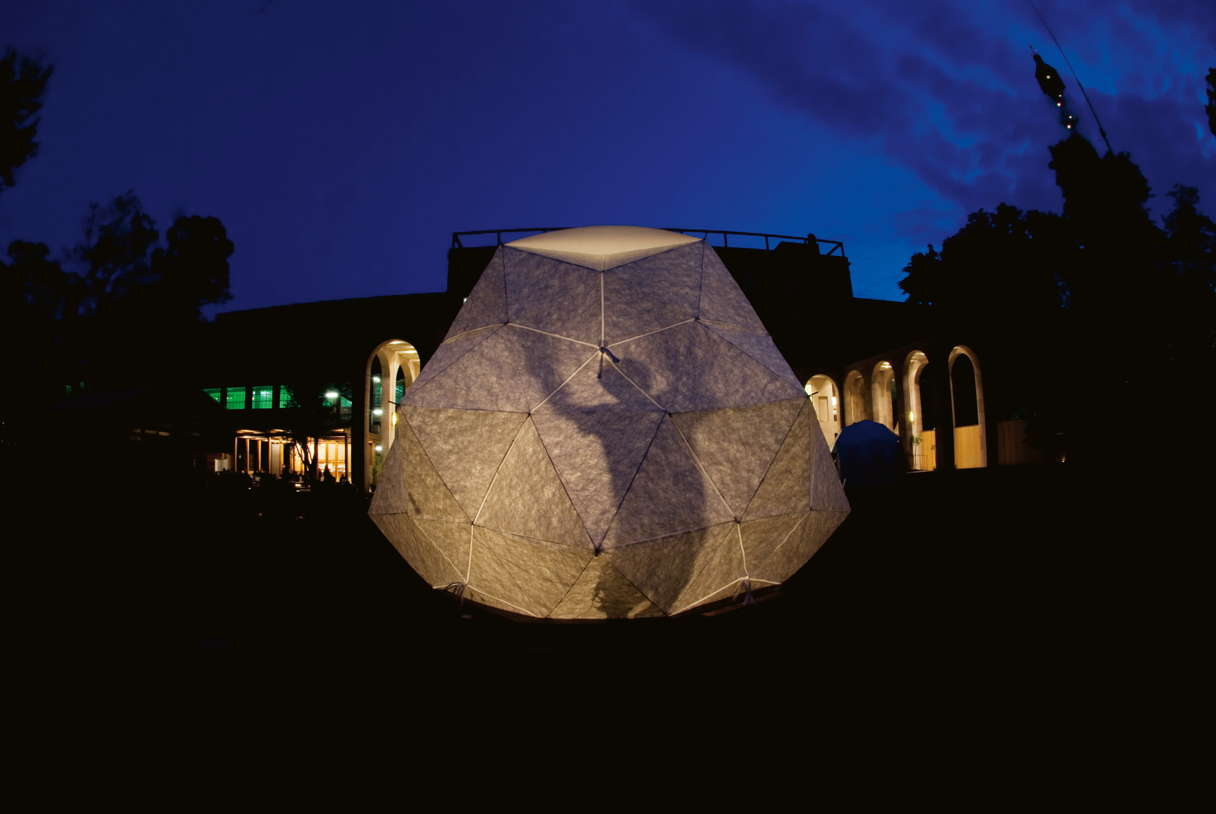 Textile installation by Kengo Kuma