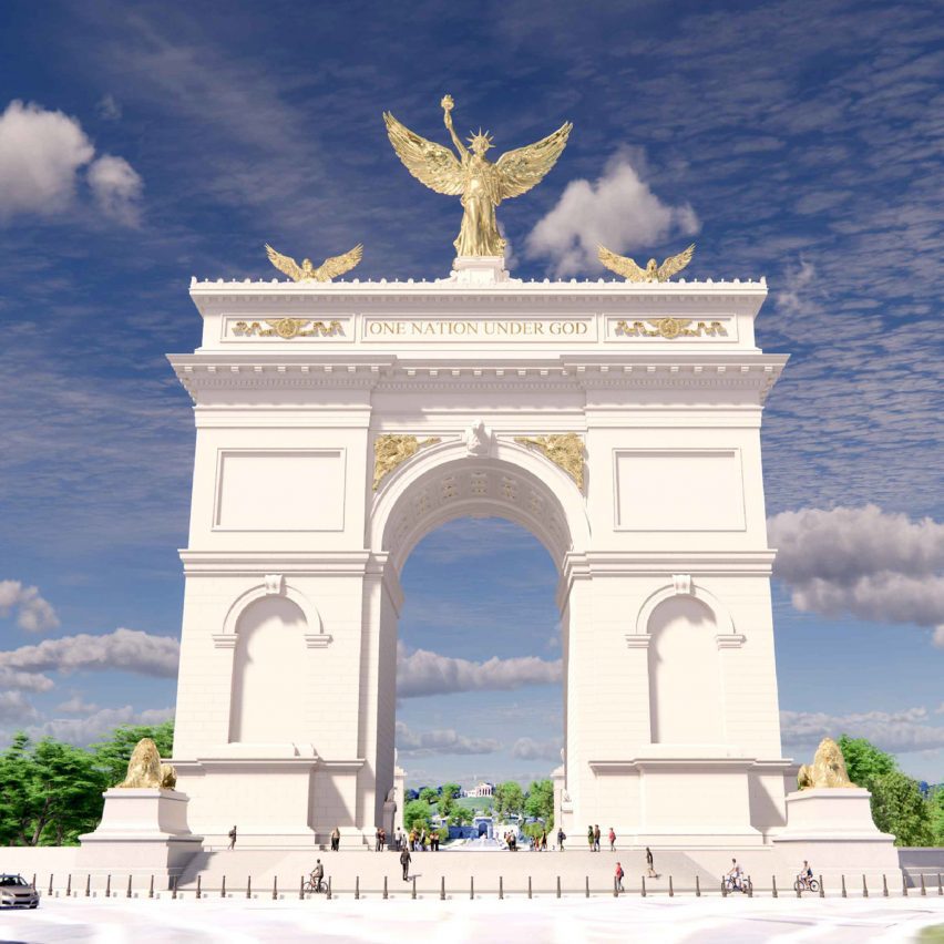 Trump officials release designs of triumphal arch in Washington, DC